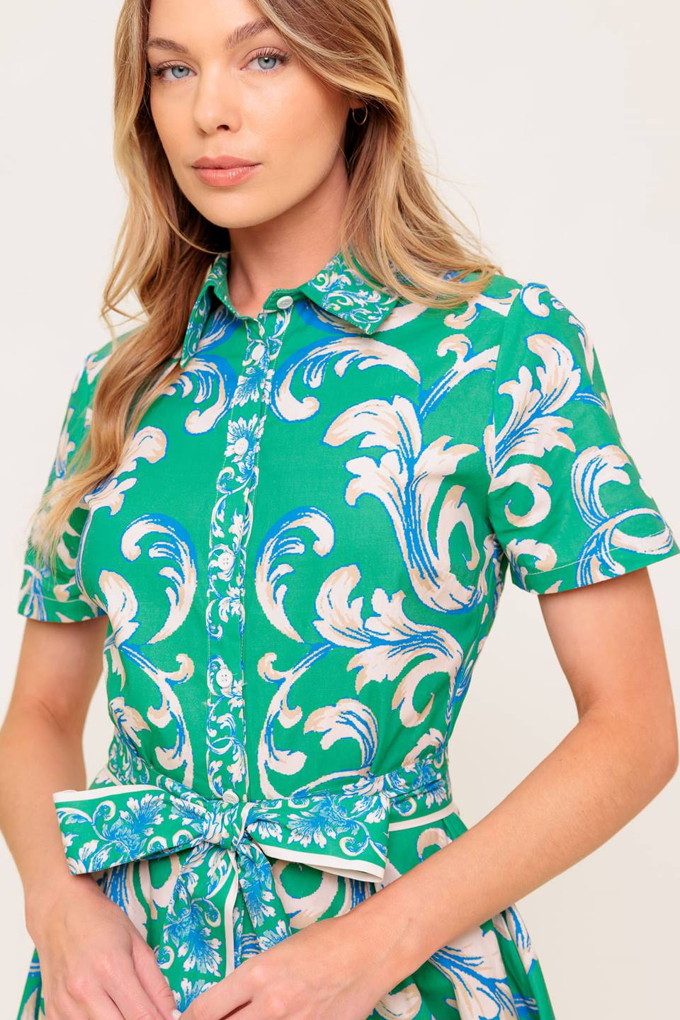 SUMMER BOUQUET WOVEN MIDI DRESS - MaraFormigone