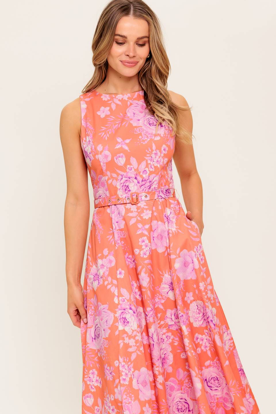 VESTIDO MIDI TECIDO COASTLINE DREAM