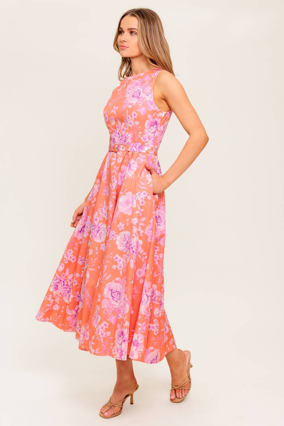 VESTIDO MIDI TECIDO COASTLINE DREAM