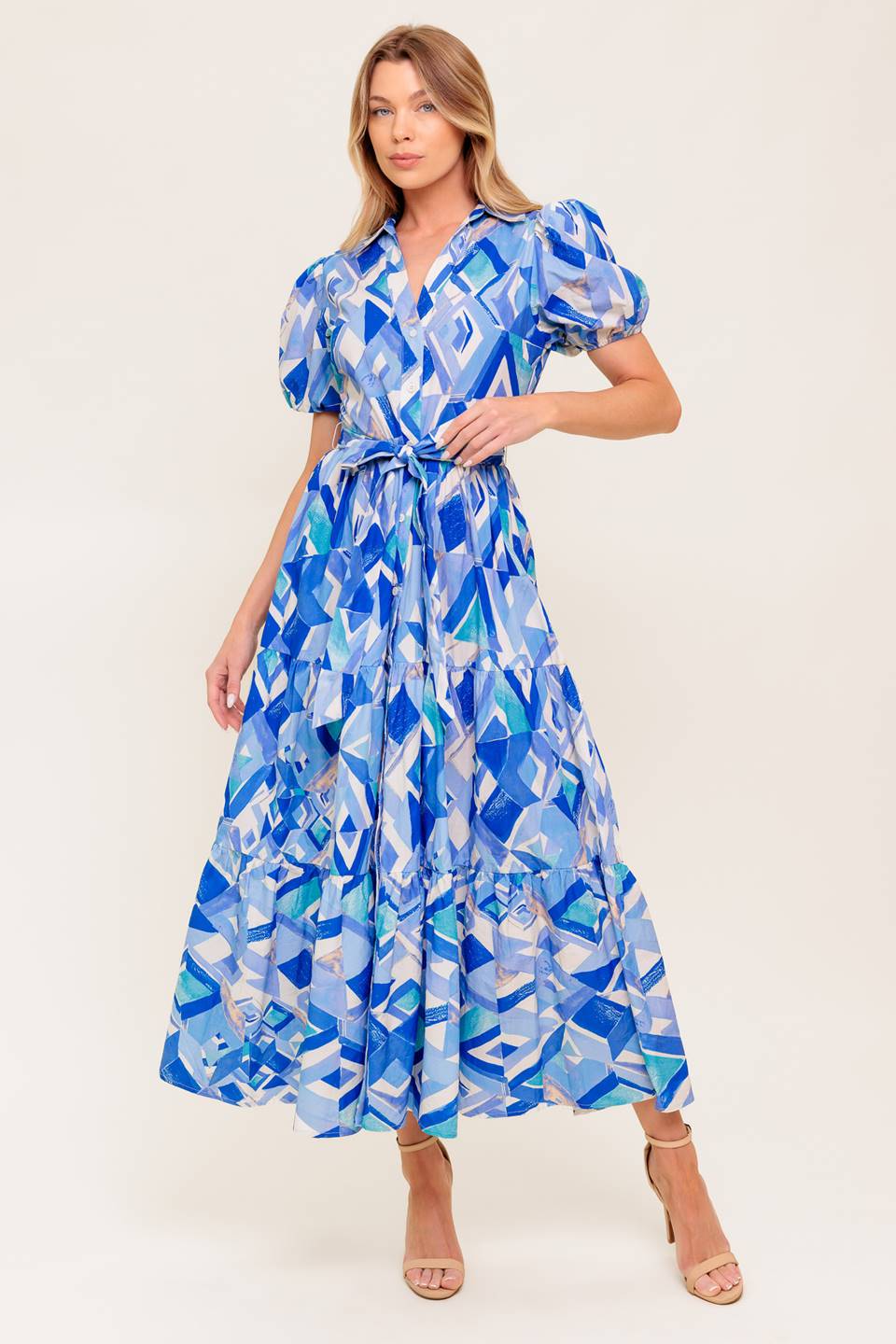 FAITHFUL WISH OYSTER WOVEN MDI DRESS - MaraFormigone