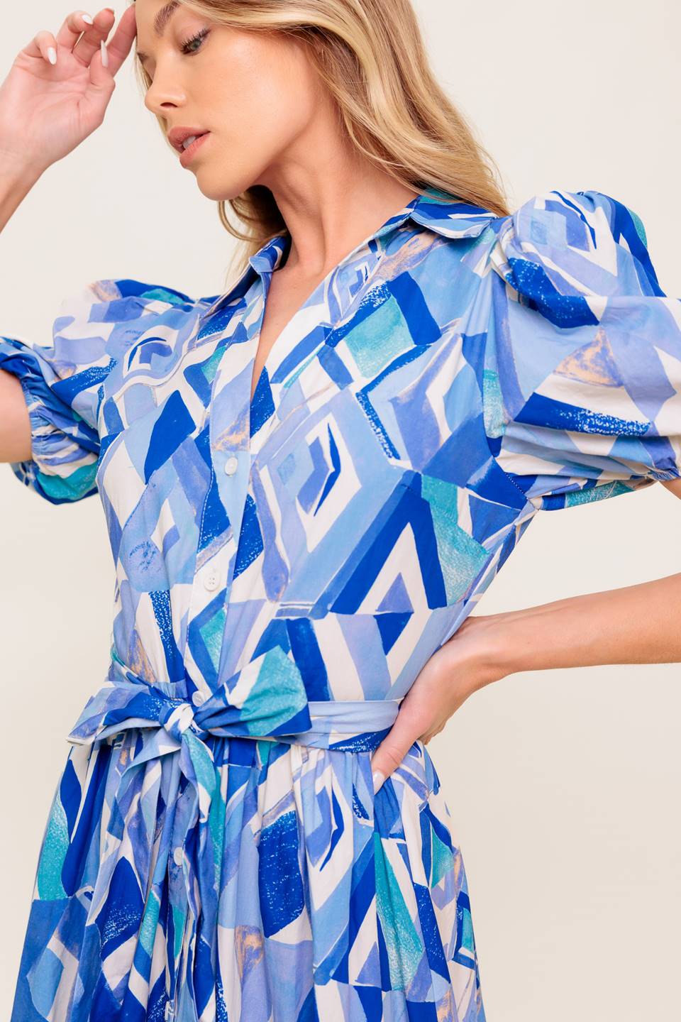 FAITHFUL WISH OYSTER WOVEN MDI DRESS - MaraFormigone