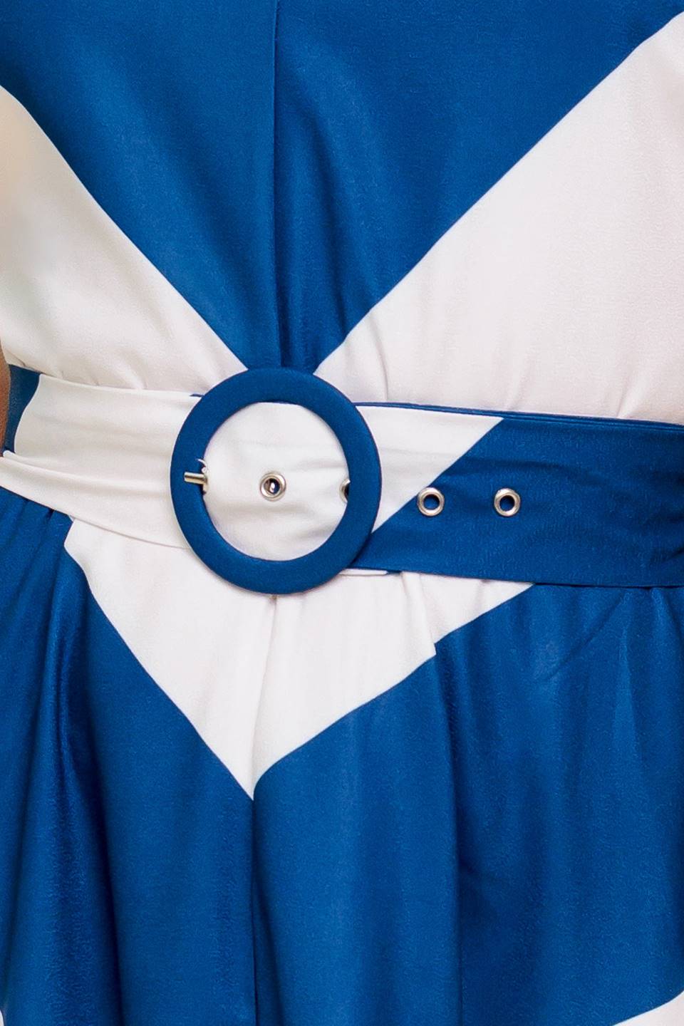 VESTIDO MIDI TEJIDO AZUL MARINO CORAZÓN RADIANTE