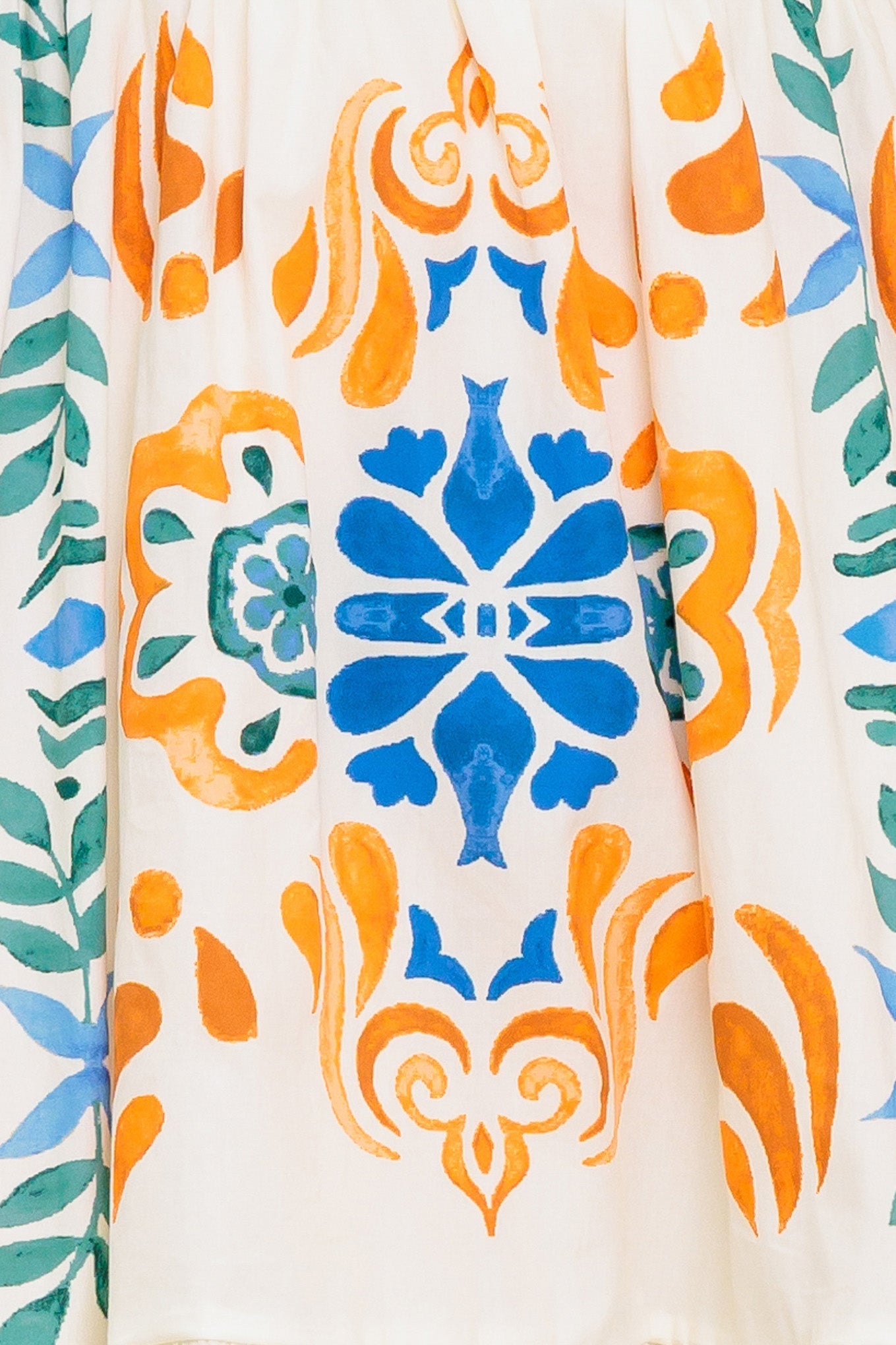 MINIVESTIDO TEJIDO MARFIL CON ESTAMPADO FLORAL