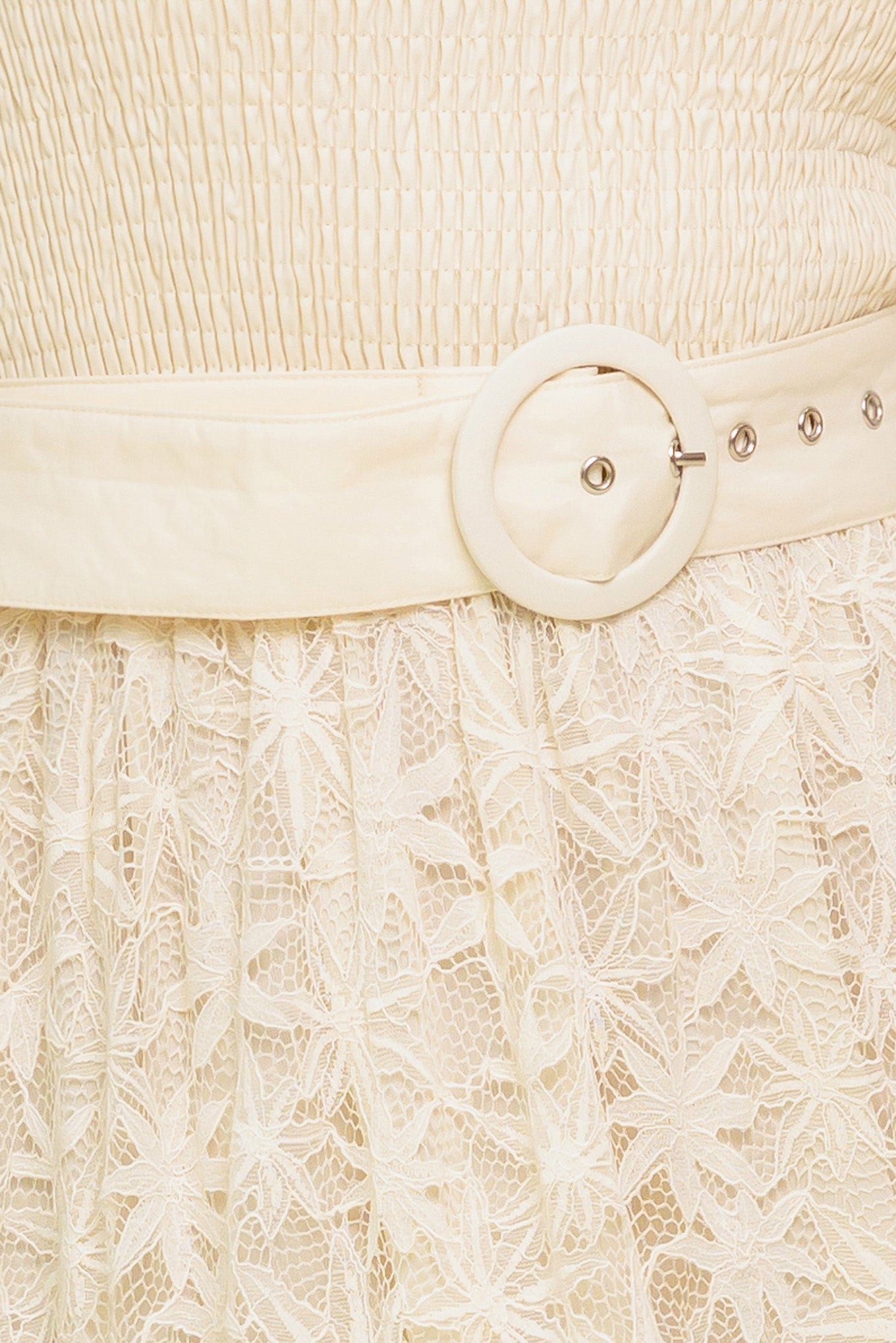 VESTIDO DE TOBILLO DE ENCAJE TEJIDO "EL PARAÍSO TE ESPERA"