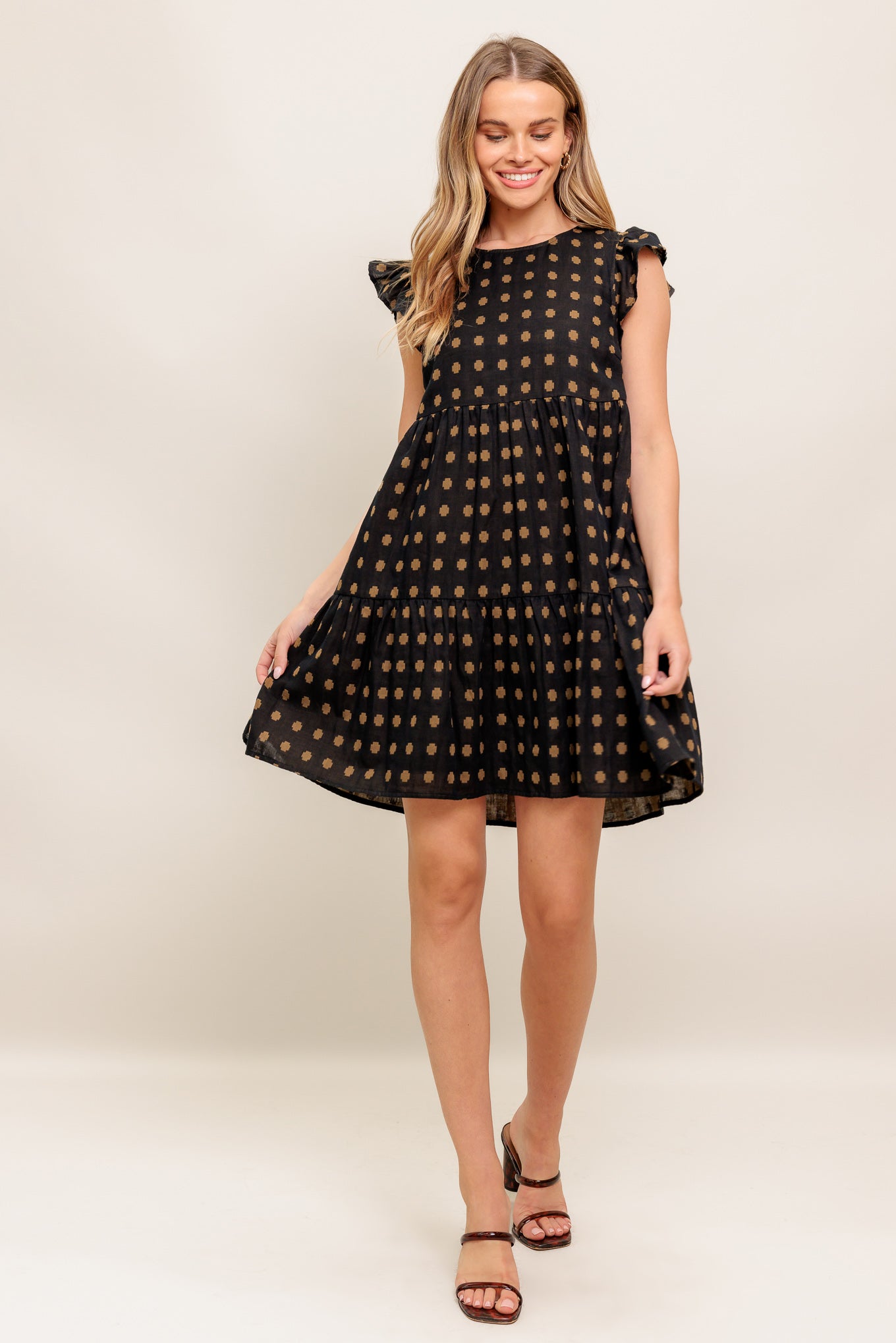 VESTIDO MINI TEJIDO POLKA BREEZE