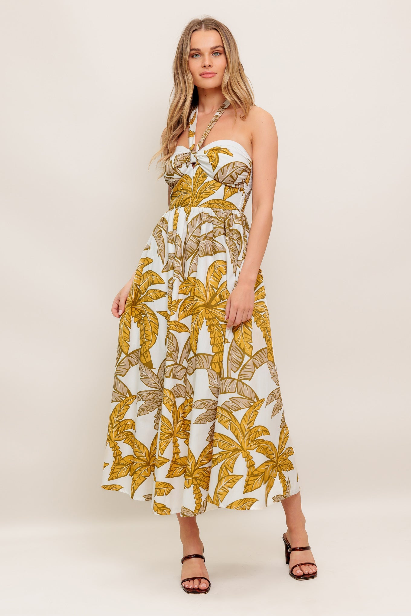 PETITE LOVE WOVEN MIDI DRESS - MaraFormigone