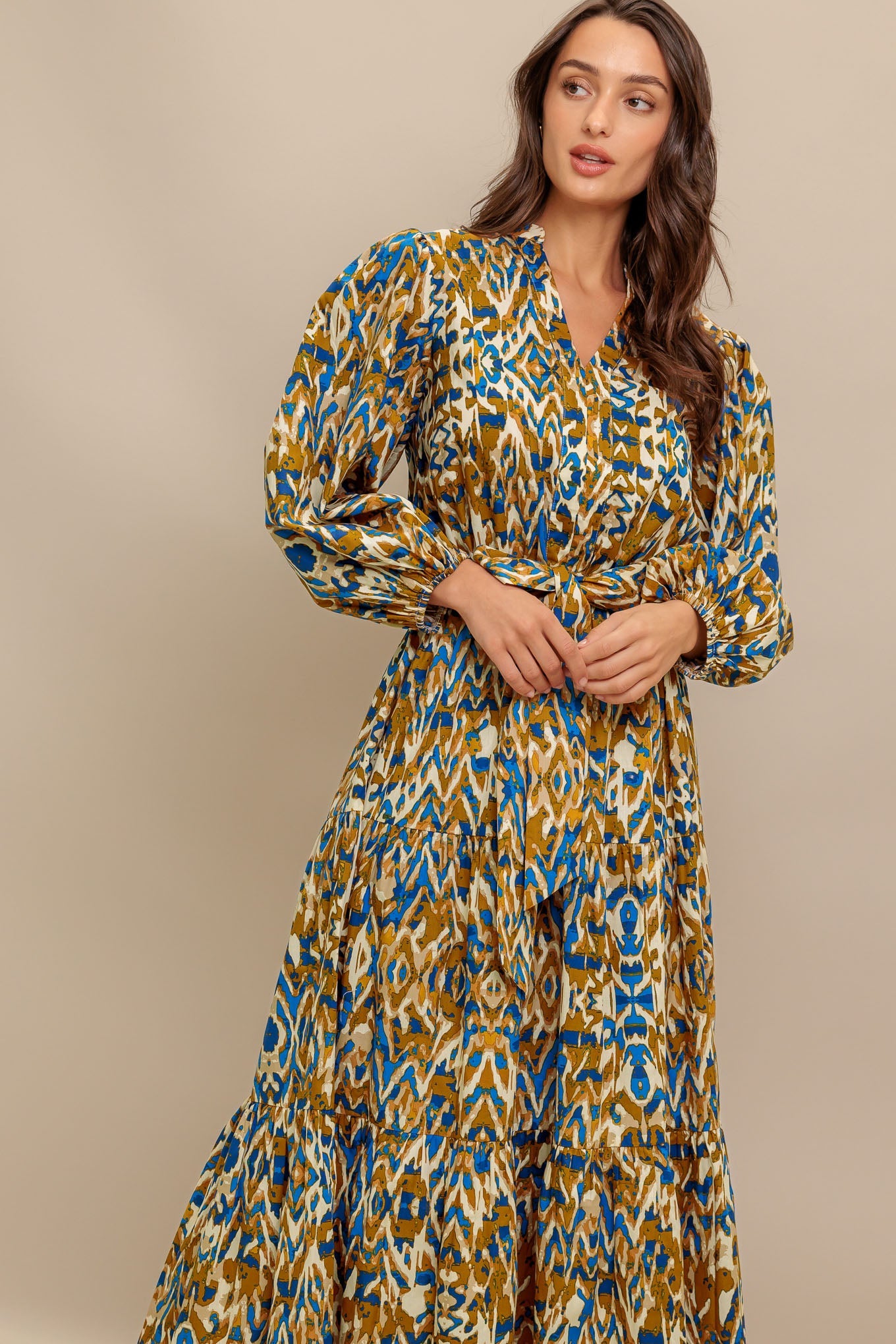 TERRA VISION WOVEN MIDI DRESS - MaraFormigone