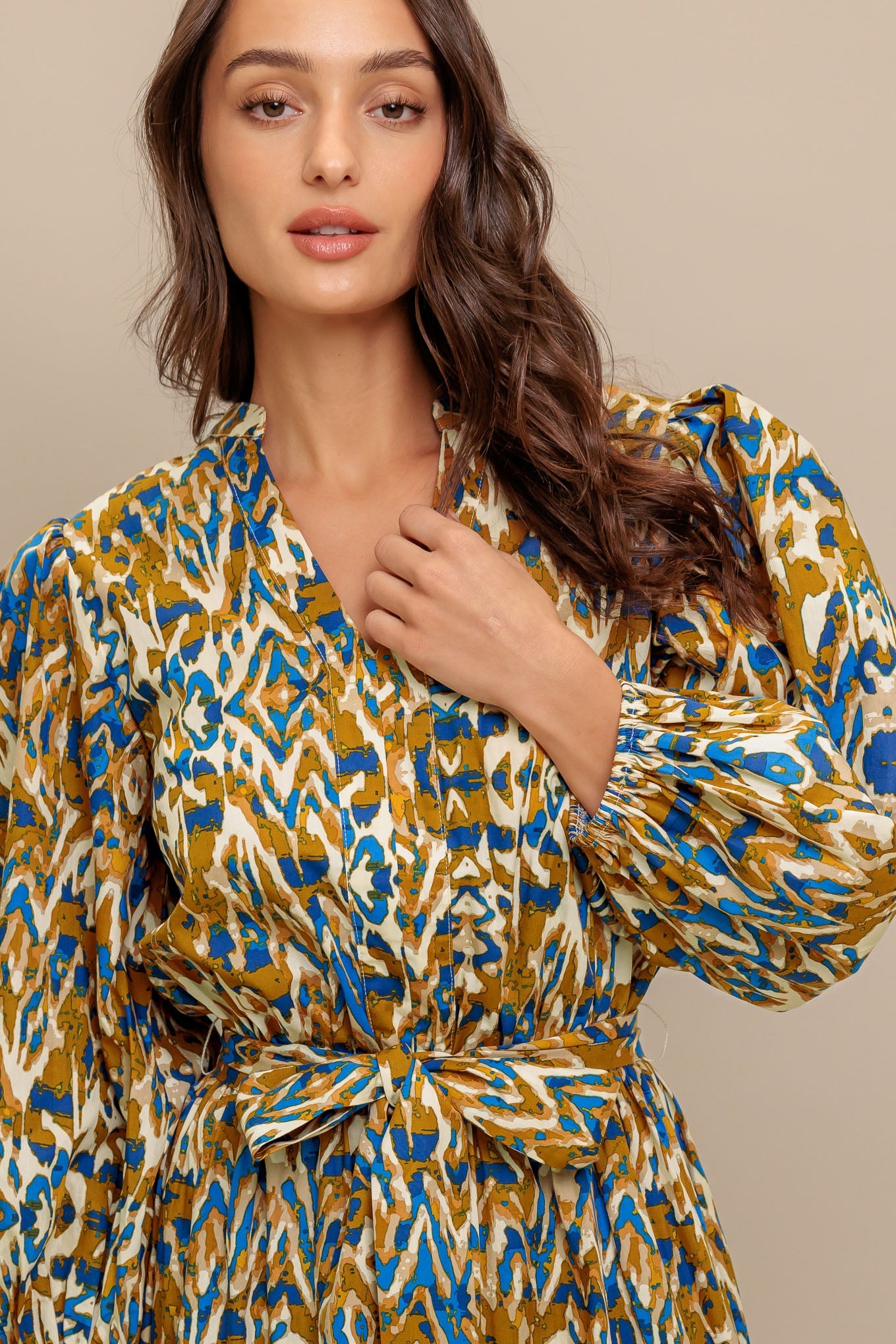 TERRA VISION WOVEN MIDI DRESS - MaraFormigone