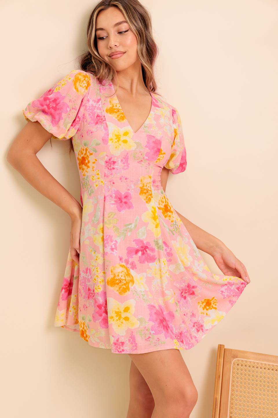 VESTIDO MINI MARGARITA MOOD TECIDO