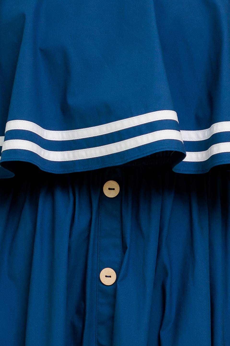 EARTH RHYTHM NAVY WOVEN MIDI DRESS