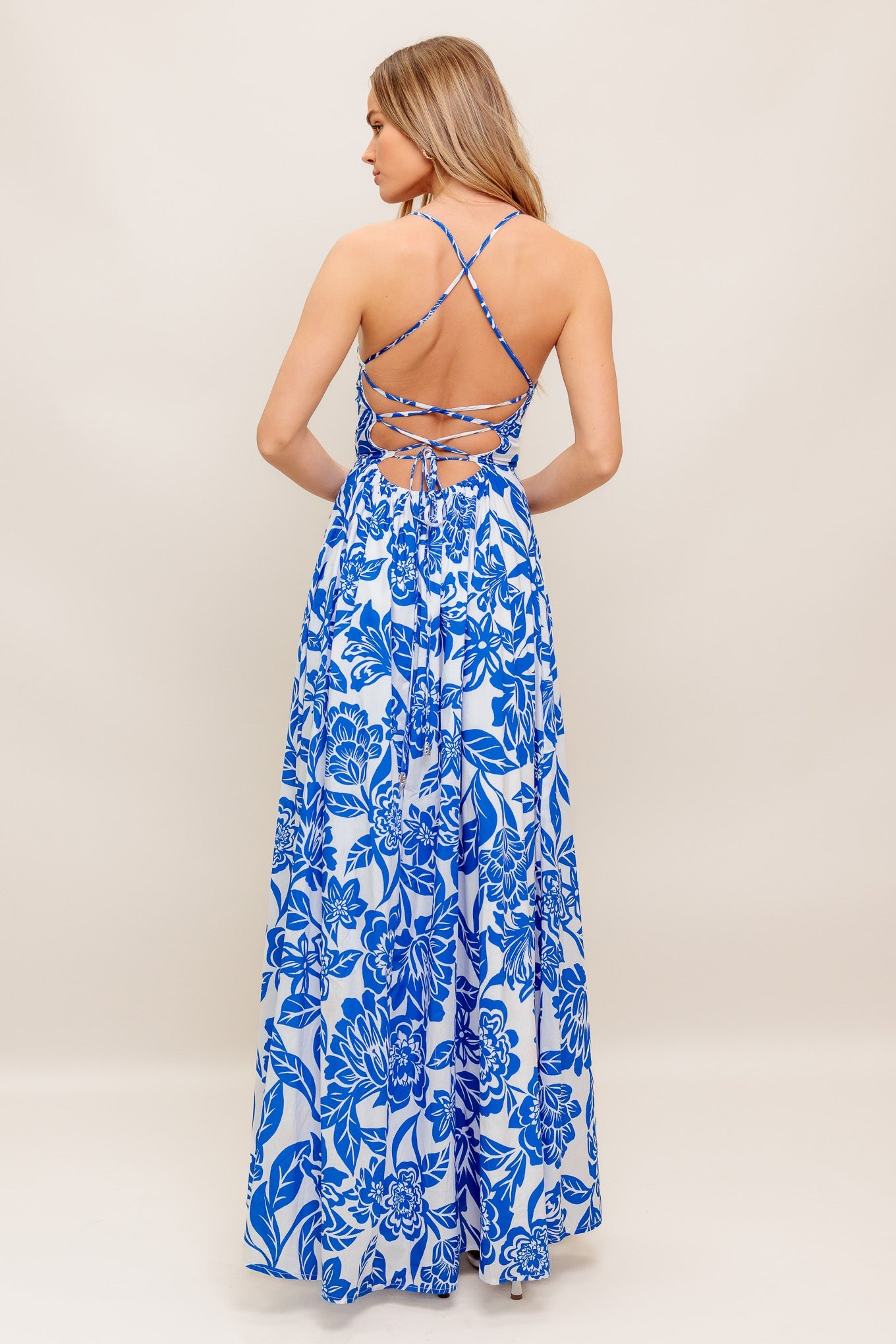 SEASIDE BLOOM WOVEN ANKLE DRESS - MaraFormigone