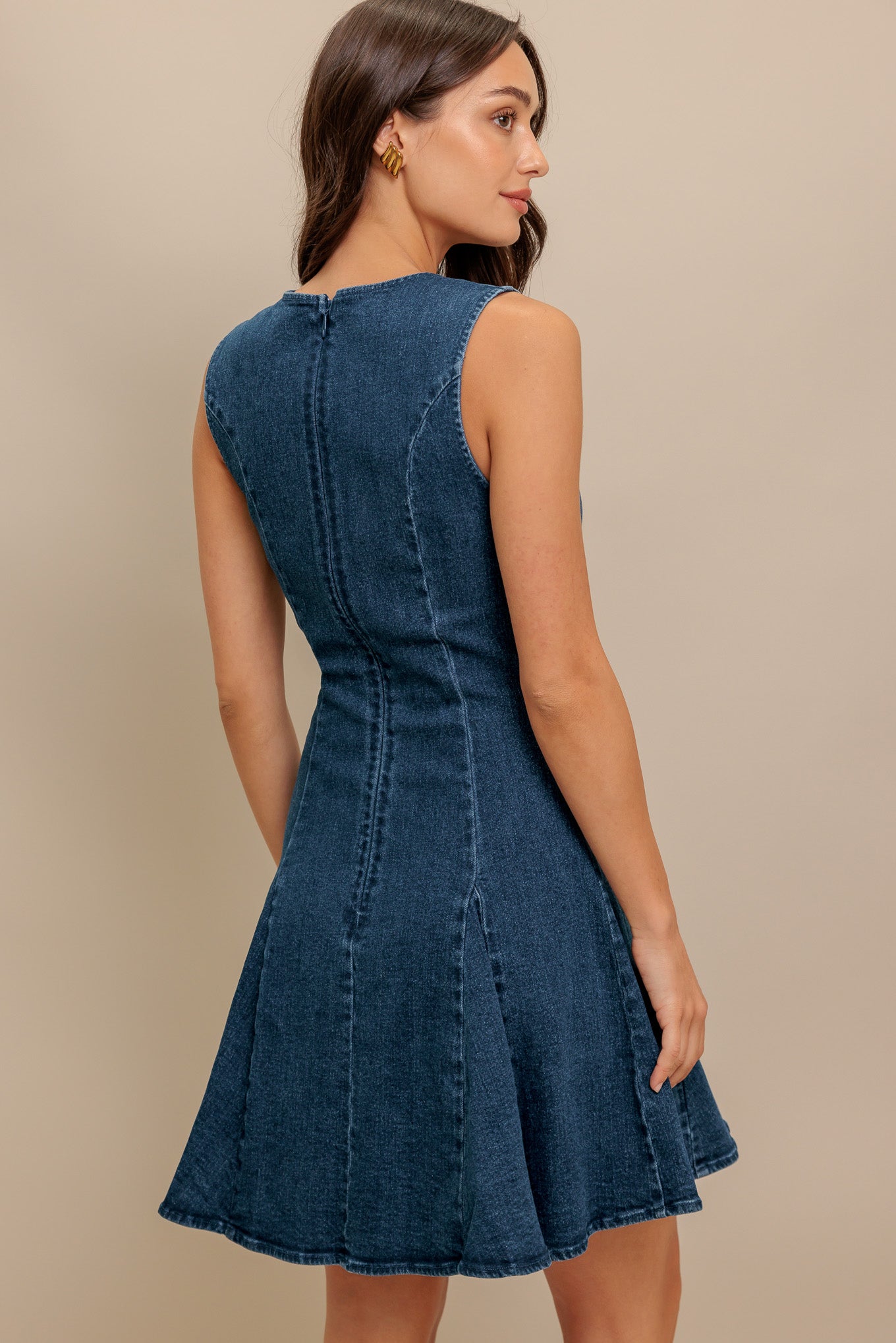 MOD DENIM DARLING MINI DRESS - MaraFormigone
