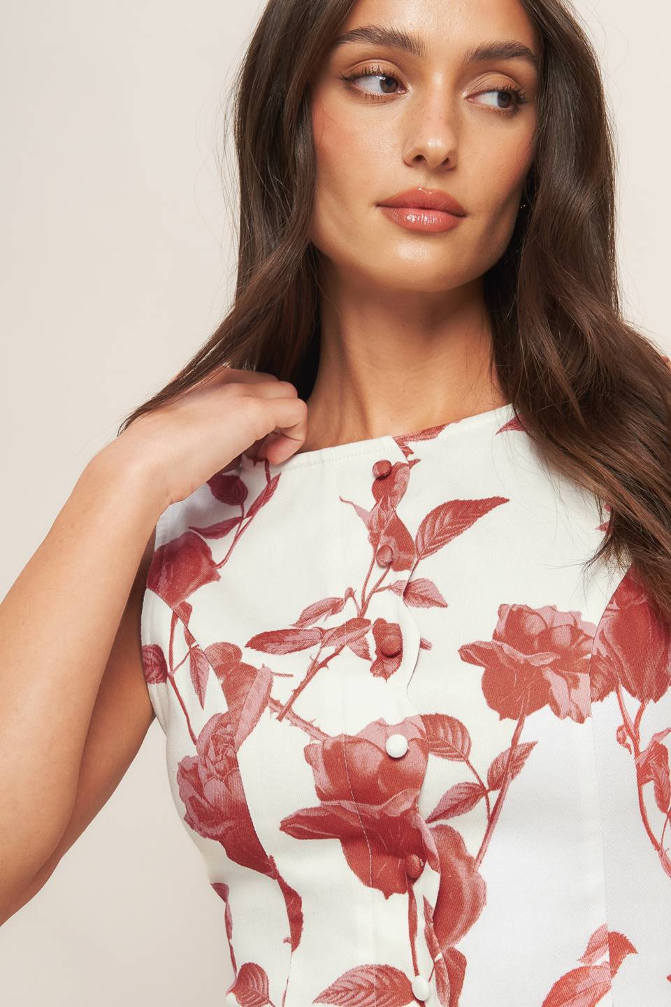 ROMA FLORAL WOVEN MIDI DRESS - MaraFormigone