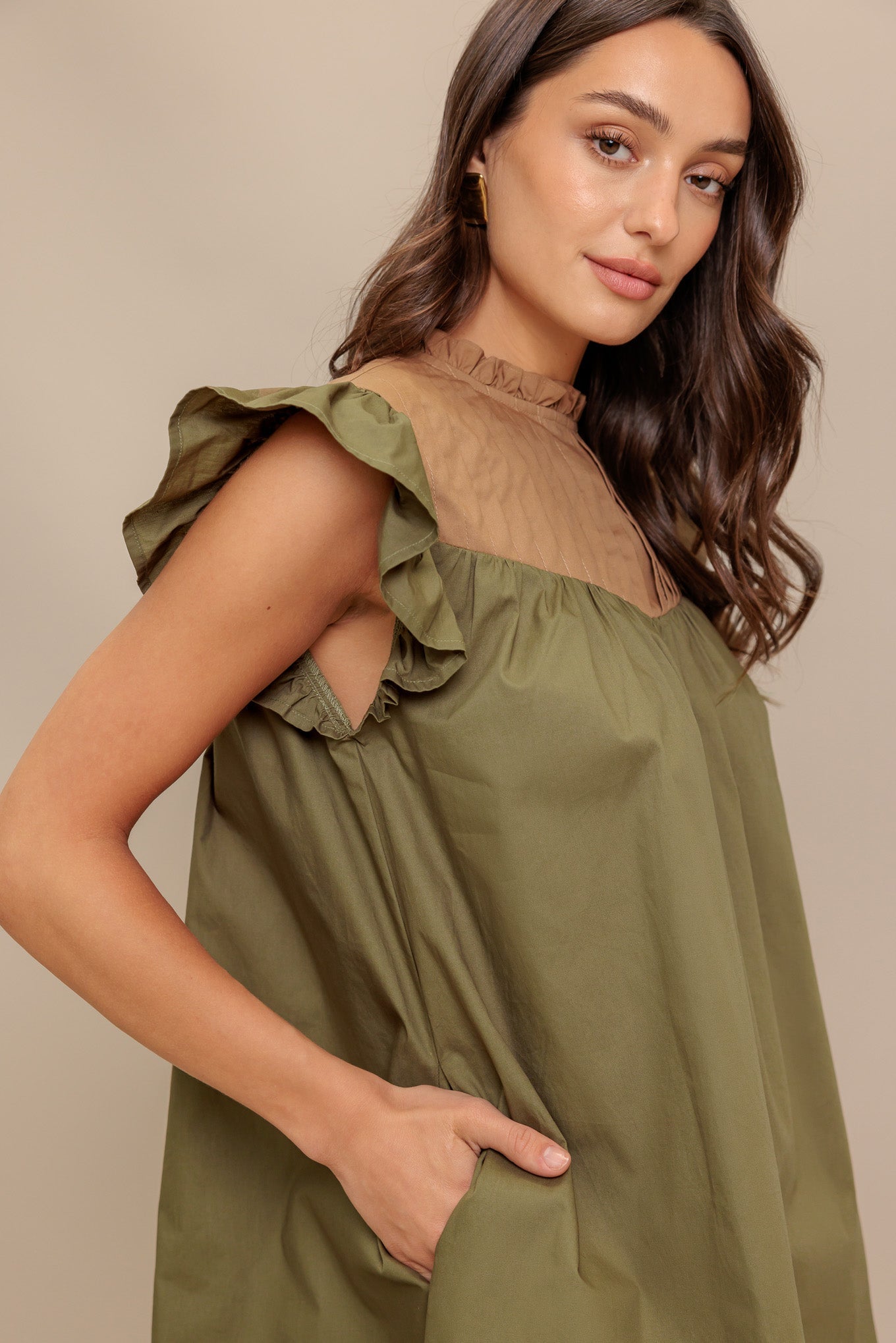 MINIVESTIDO TEJIDO SUSURRO DEL BOSQUE