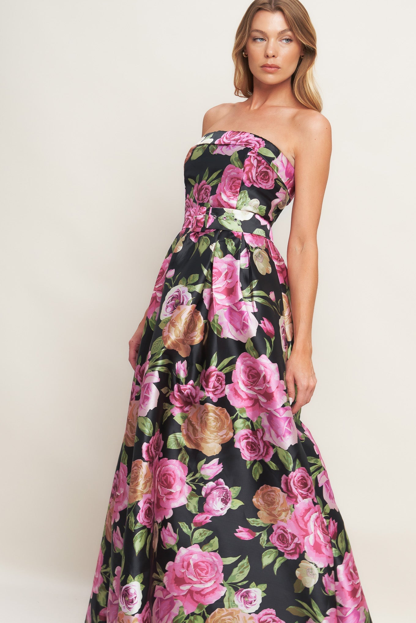 GLAMOUR GARDEN WOVEN MAXI DRESS - MaraFormigone