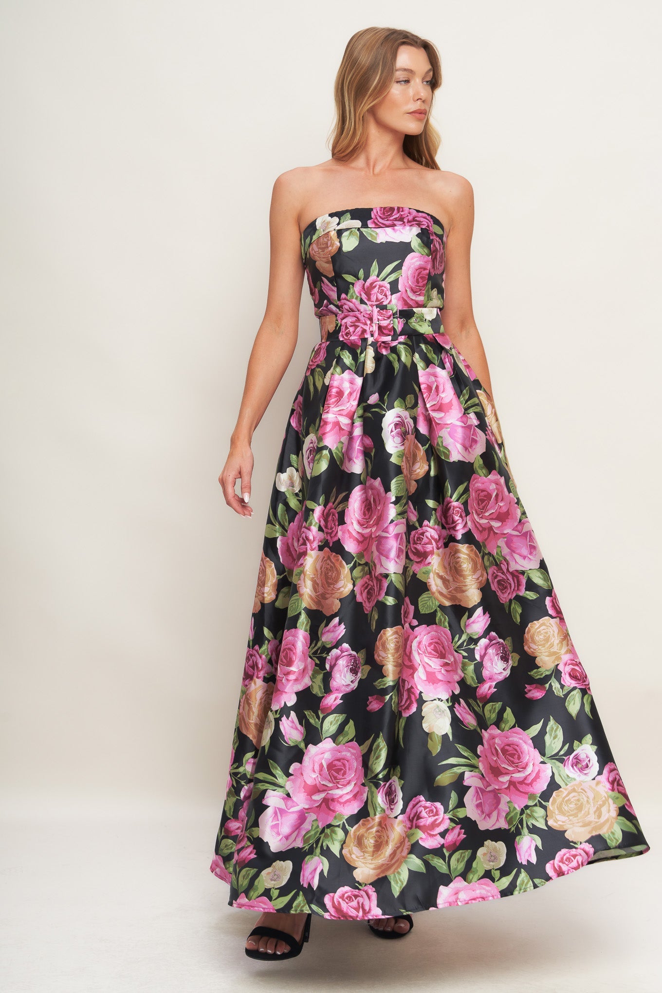 GLAMOUR GARDEN WOVEN MAXI DRESS - MaraFormigone