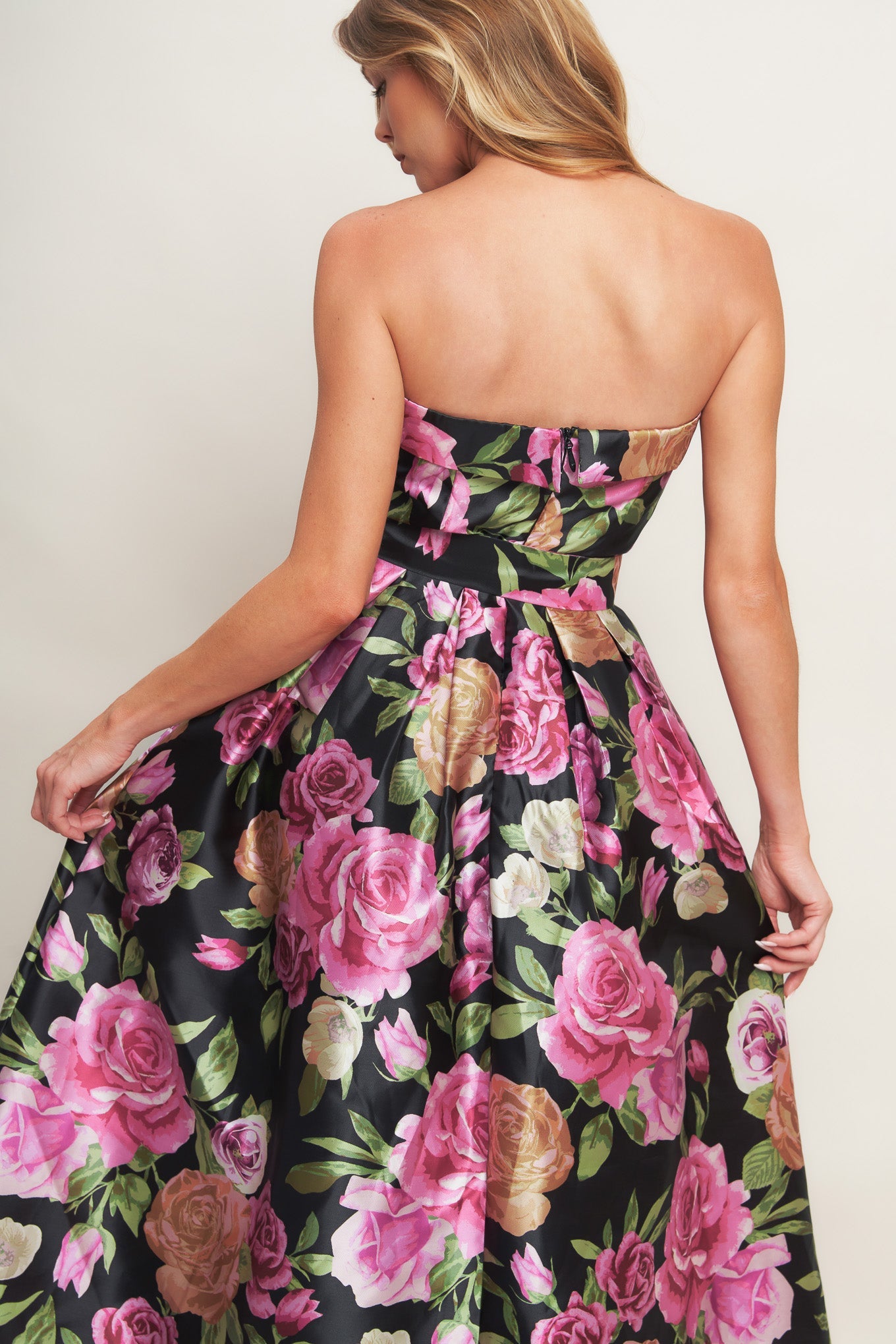 GLAMOUR GARDEN WOVEN MAXI DRESS - MaraFormigone