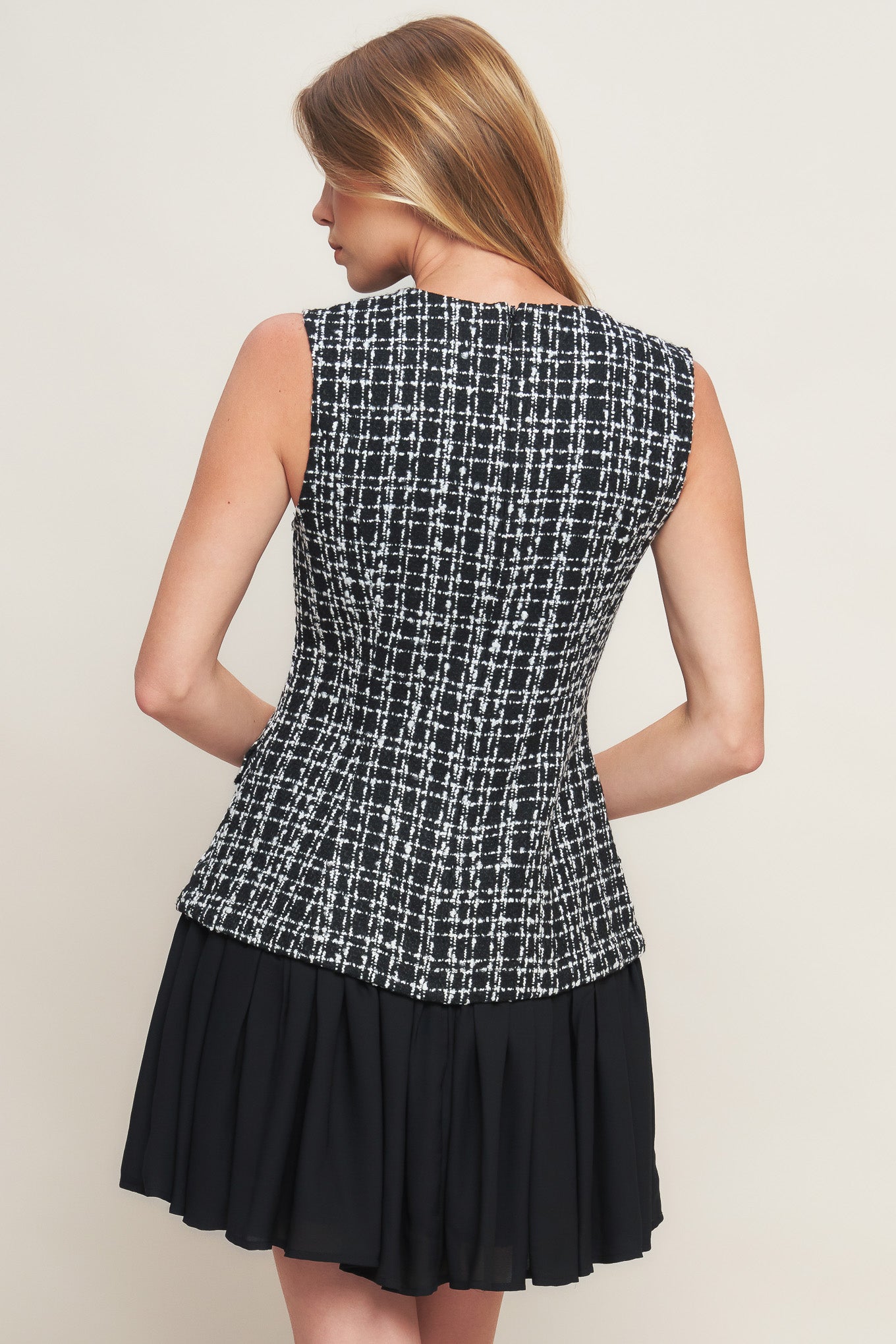 VESTIDO MINI MODERN ICON DE TWEED TECIDO