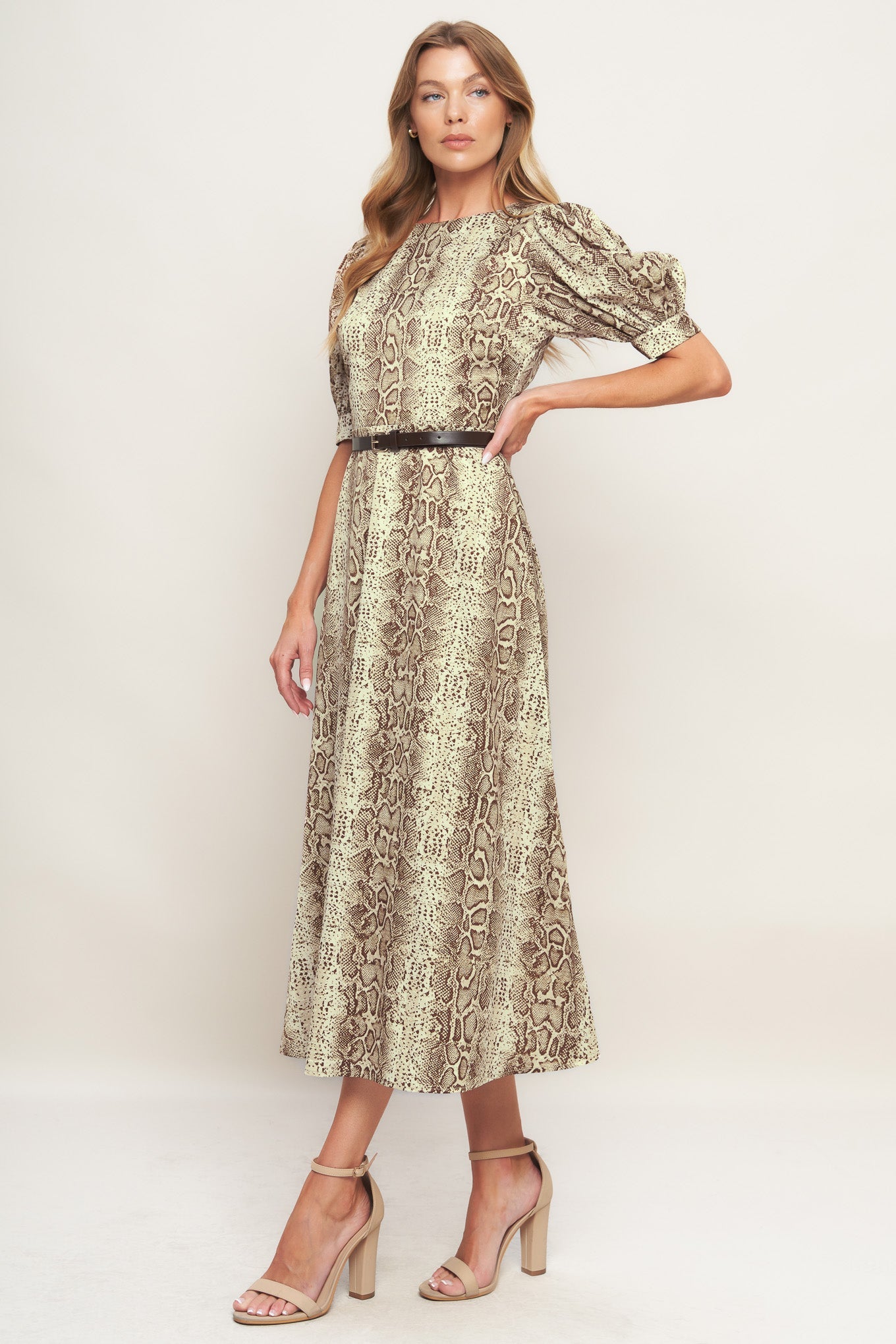 PRIMAL GRACE WOVEN MIDI DRESS - MaraFormigone