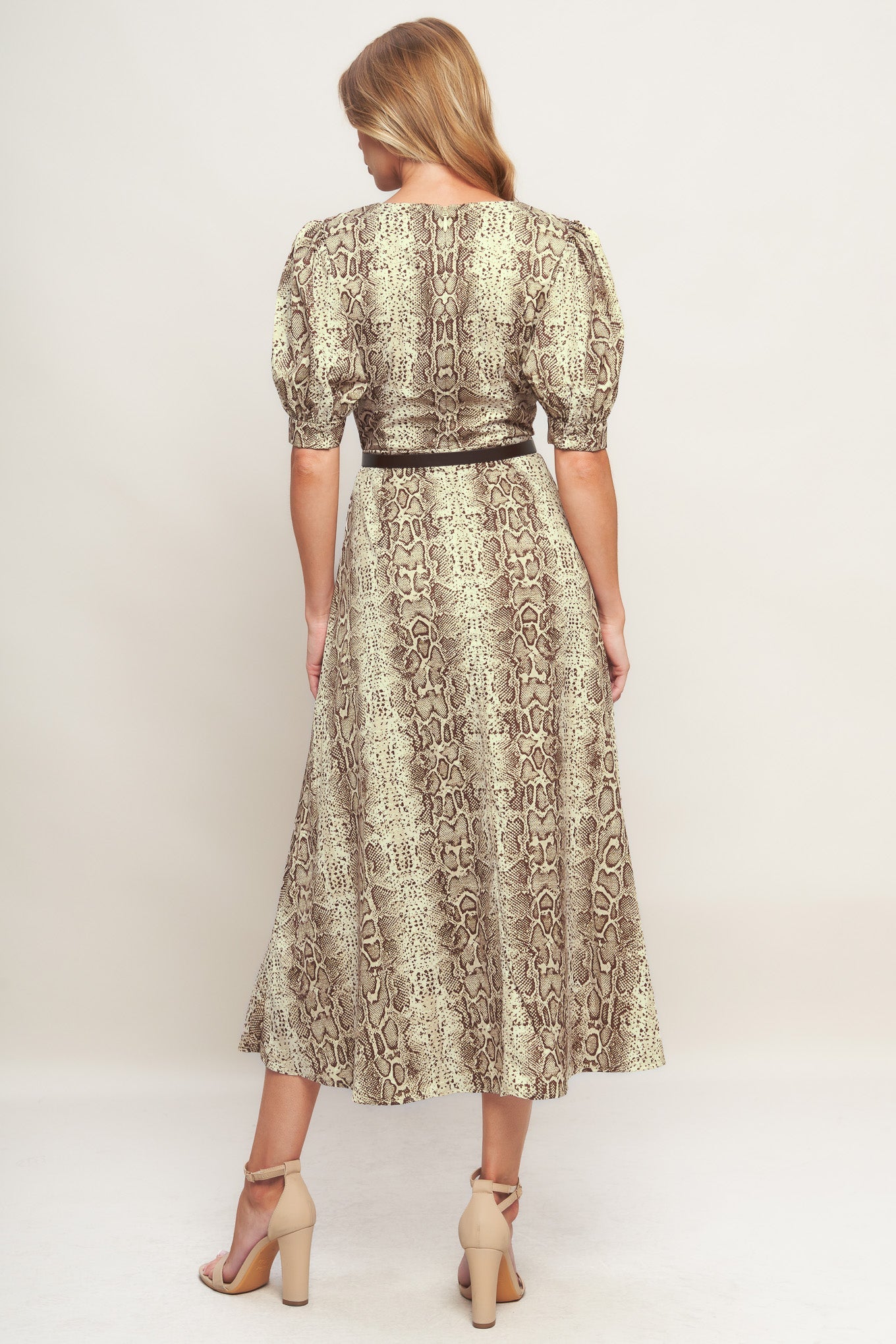 PRIMAL GRACE WOVEN MIDI DRESS - MaraFormigone