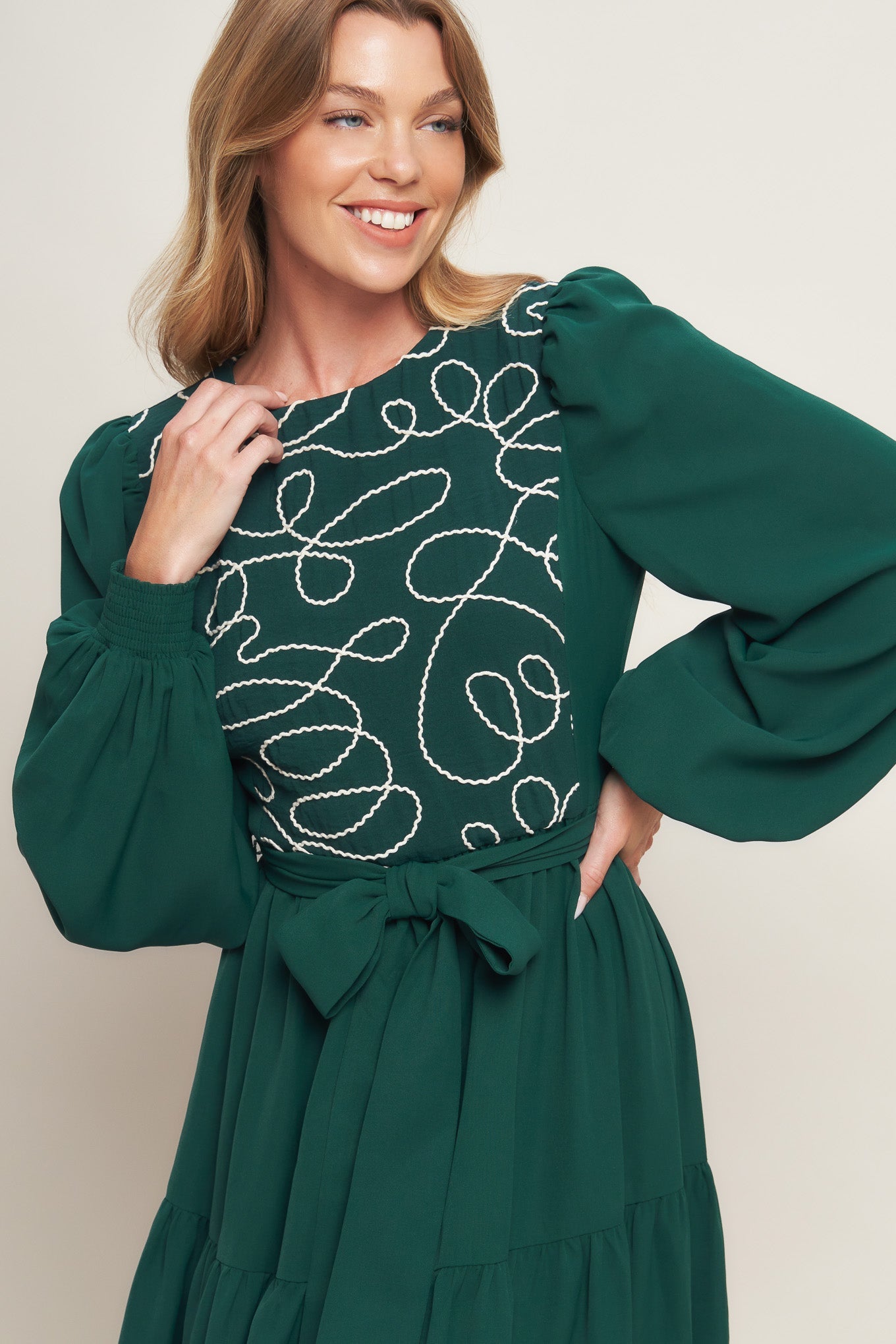 VESTIDO MIDI TECIDO FOREST ALLURE