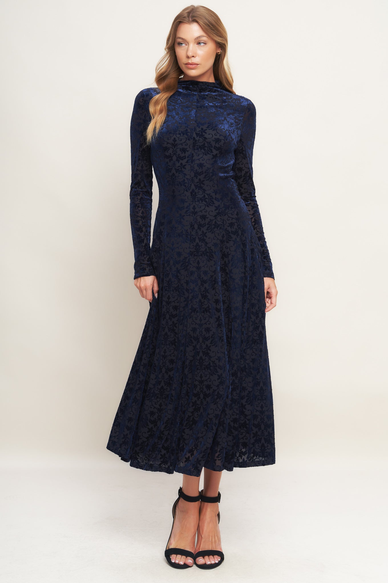 VELVET GALAXY CHARM MIDI DRESS - MaraFormigone