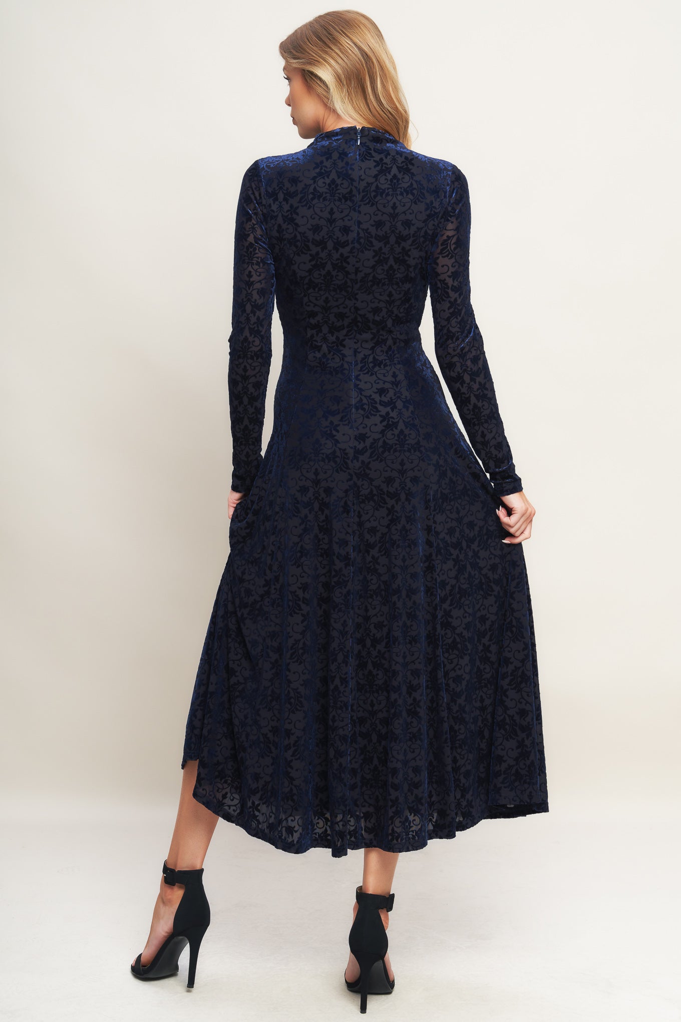 VELVET GALAXY CHARM MIDI DRESS - MaraFormigone