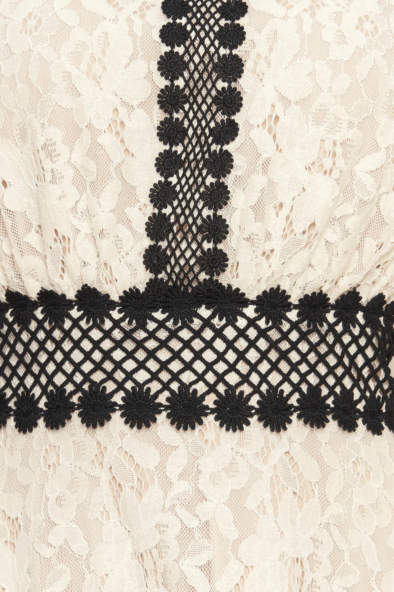 VESTIDO MIDI DE ENCAJE TEJIDO PETITE LUNE