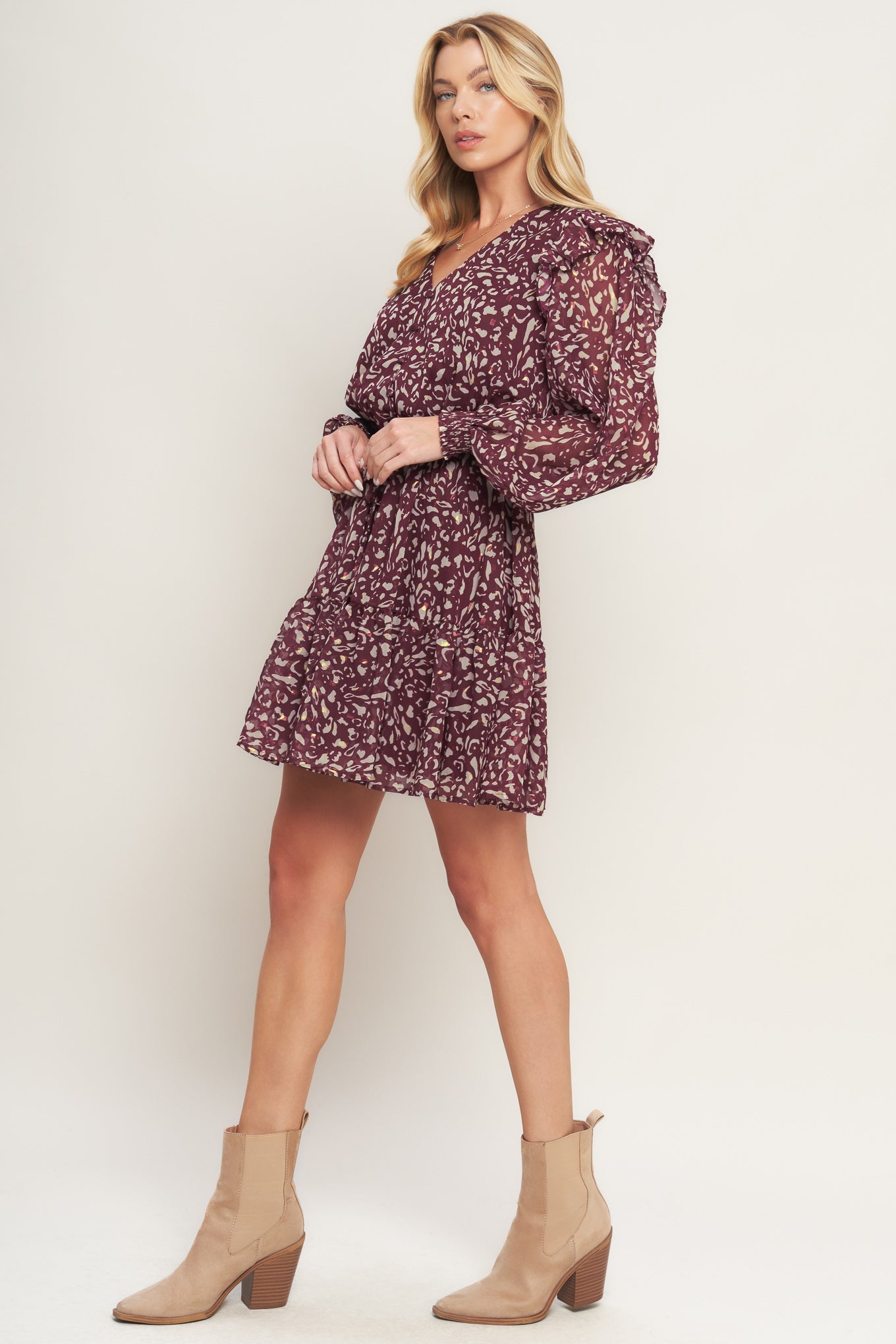 VESTIDO MINI TECIDO BERRY WILDS