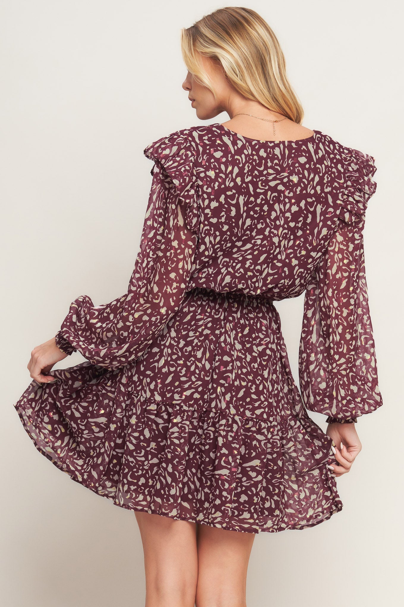 VESTIDO MINI TECIDO BERRY WILDS