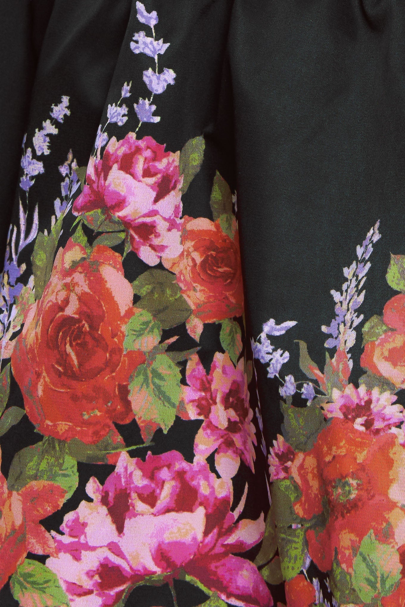 VESTIDO MIDI TEJIDO DE BAILE BOTÁNICO