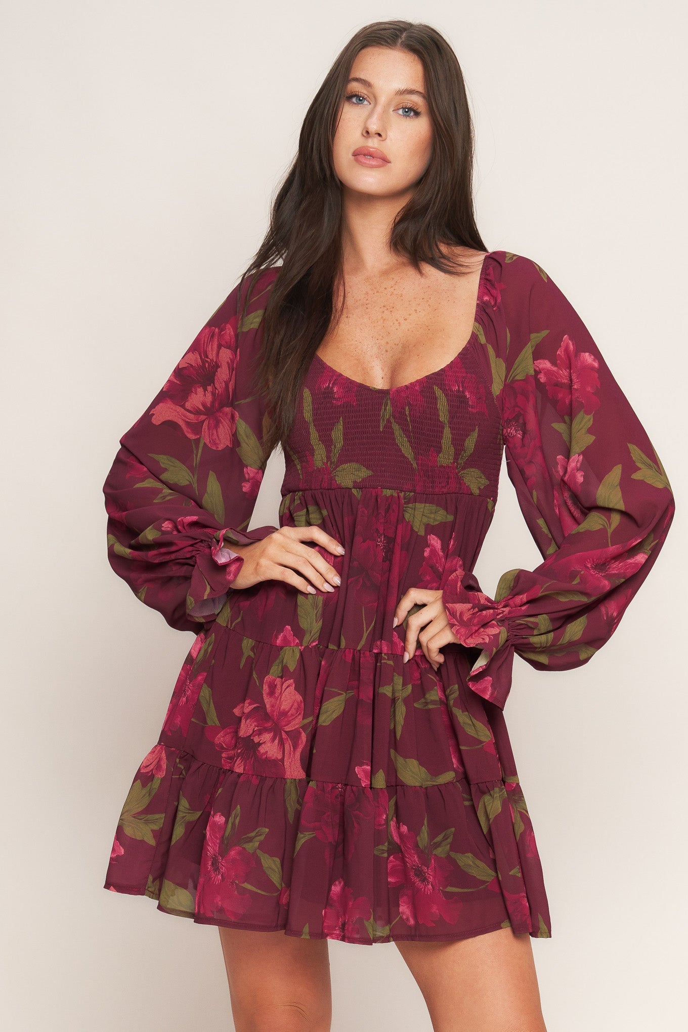 VESTIDO MINI TEJIDO BLOOM RHAPSODY