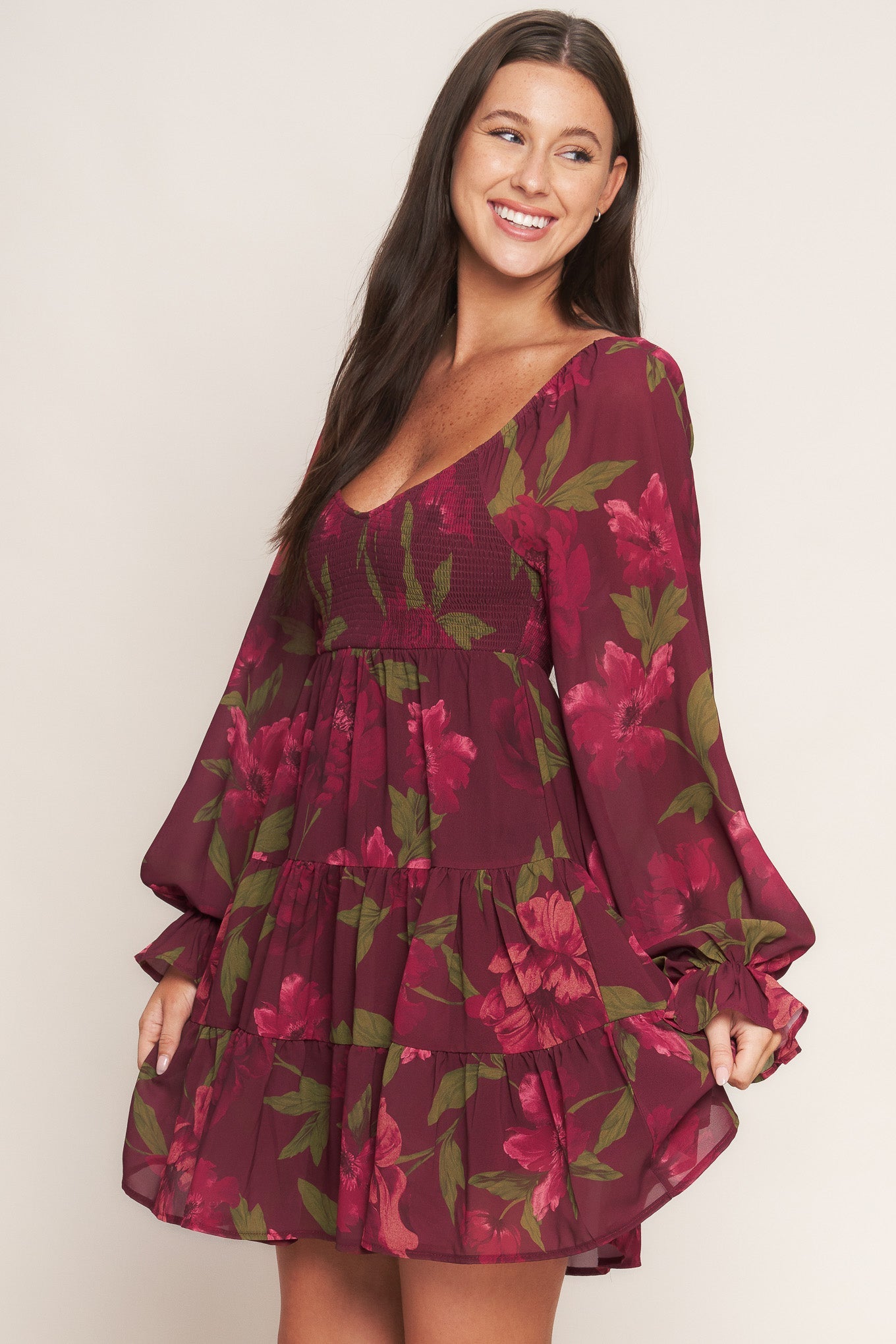 VESTIDO MINI TEJIDO BLOOM RHAPSODY