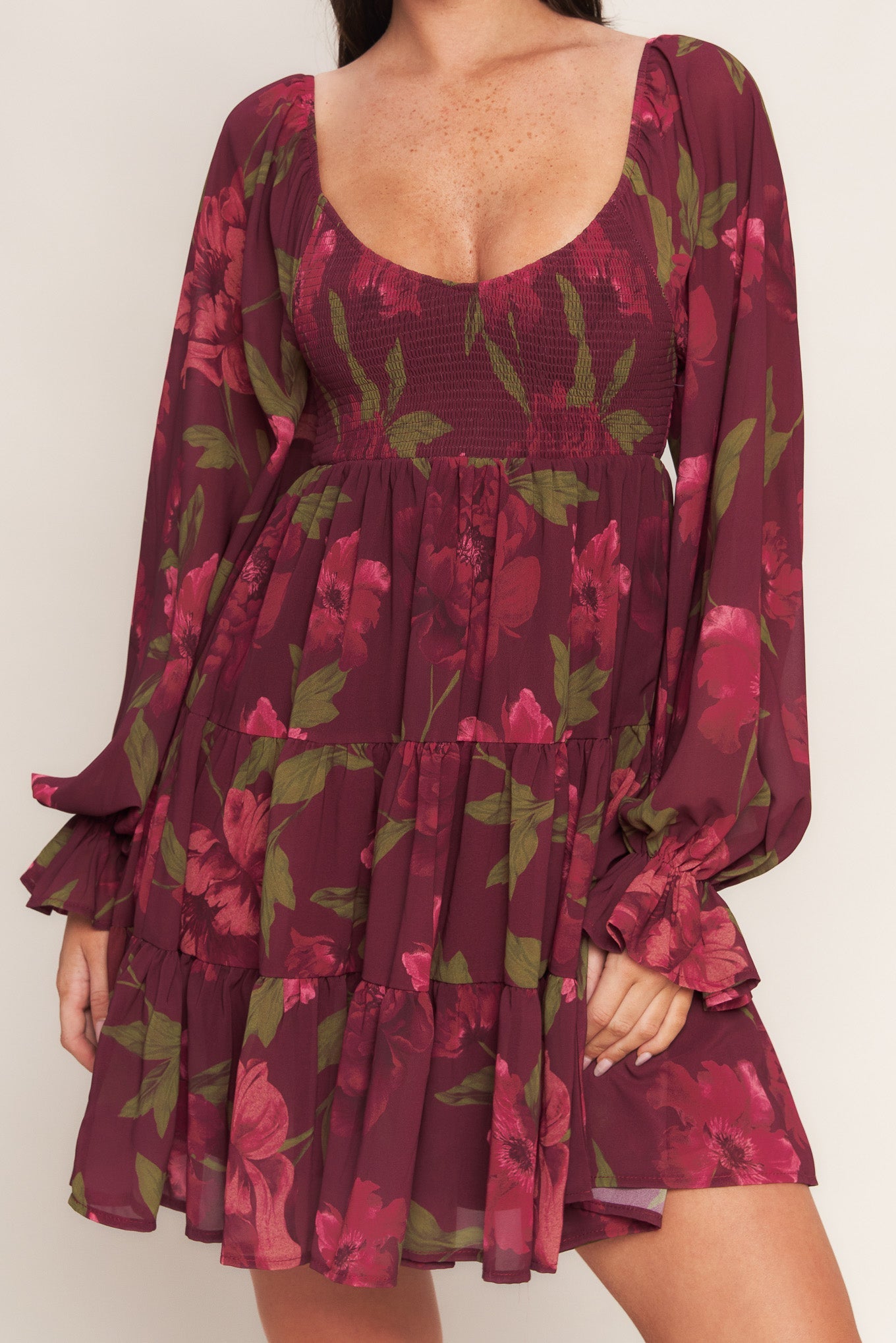 VESTIDO MINI TEJIDO BLOOM RHAPSODY