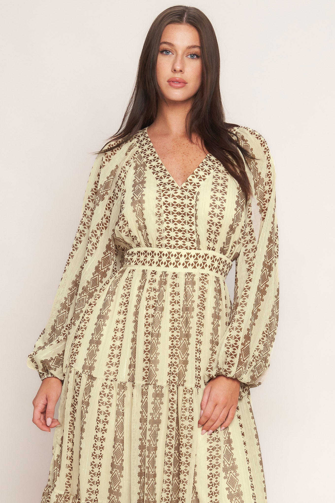 VESTIDO MIDI TEJIDO TRIBAL WHISPER
