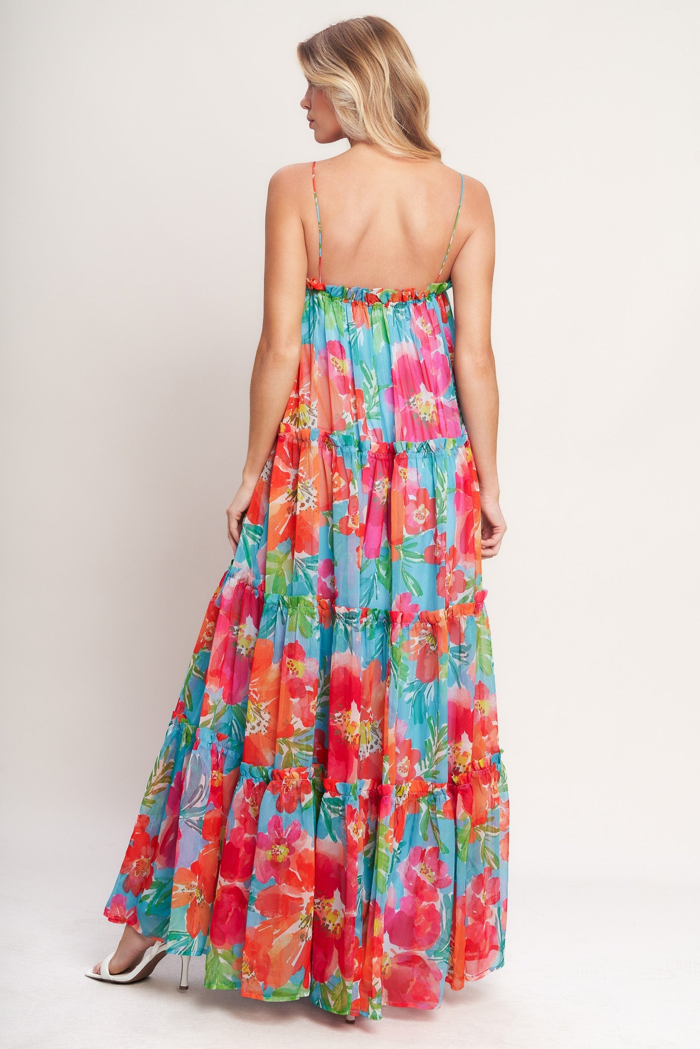 TROPICAL DAYDREAM WOVEN MAXI DRESS