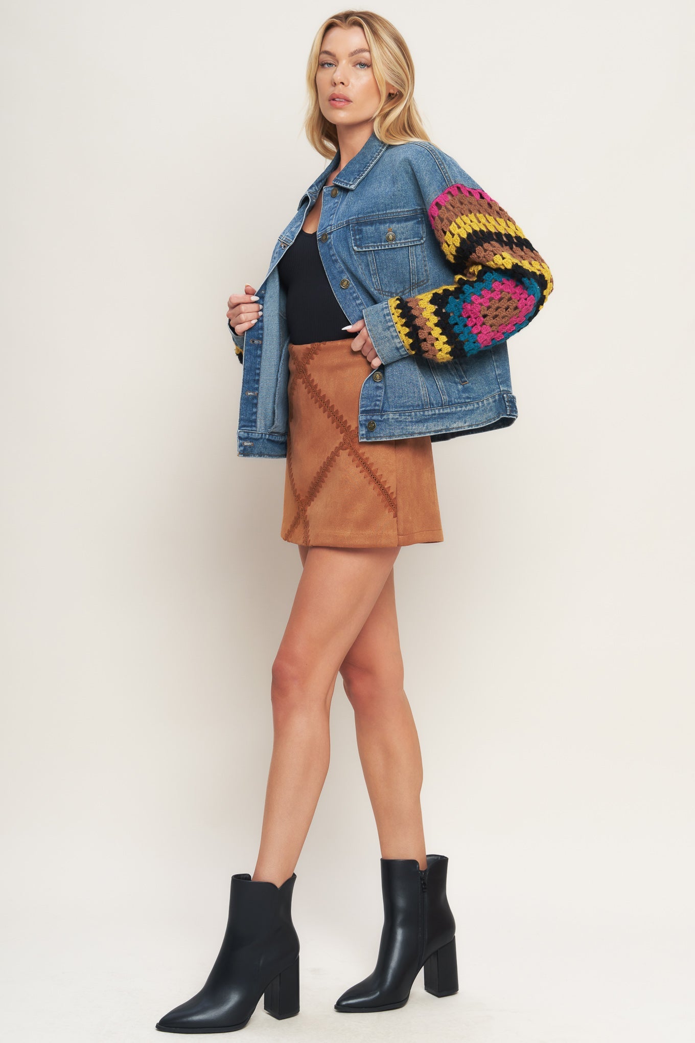 JAQUETA JEANS LAVADA FESTIVAL WEAVE