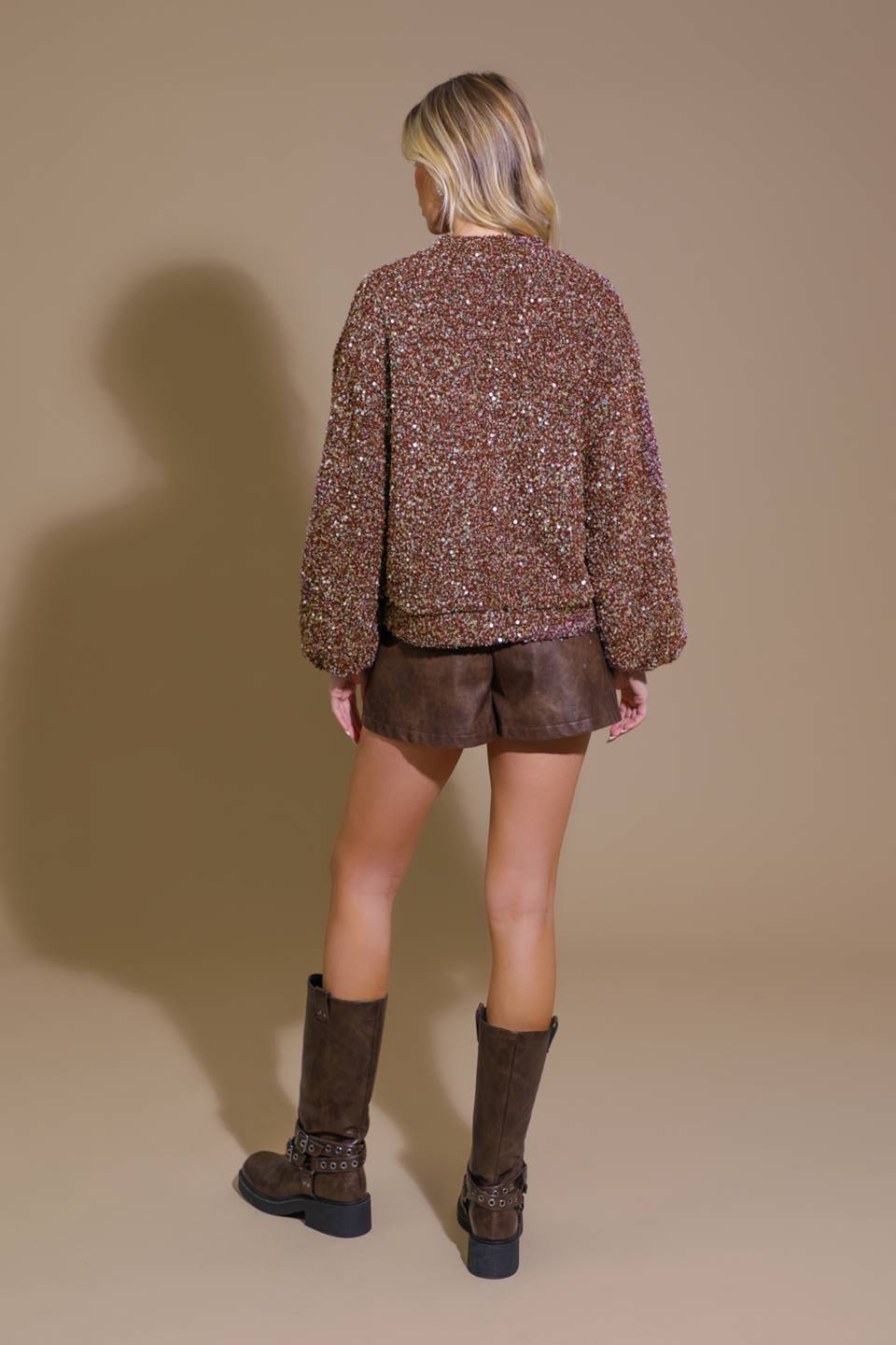 Cárdigan adornado con lentejuelas Starlit Pathways