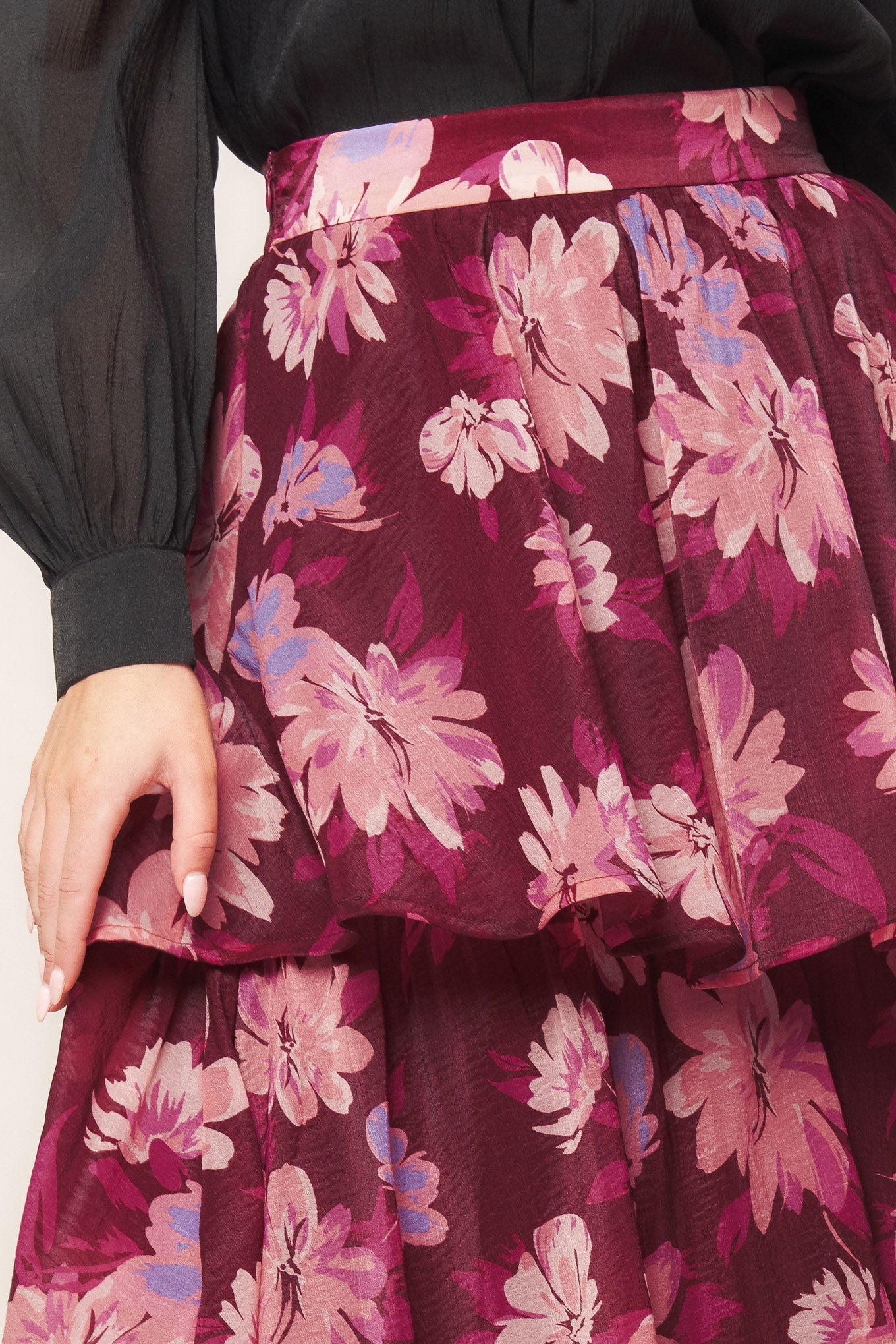 GARDEN ROMANCE WOVEN MAXI SKIRT - MaraFormigone