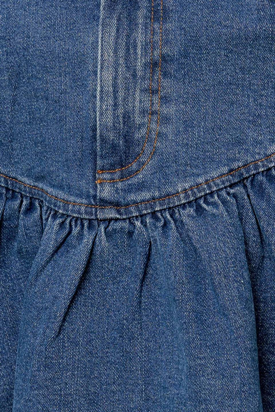 FENICIA INDIGO DENIM MINI SKORT - MaraFormigone