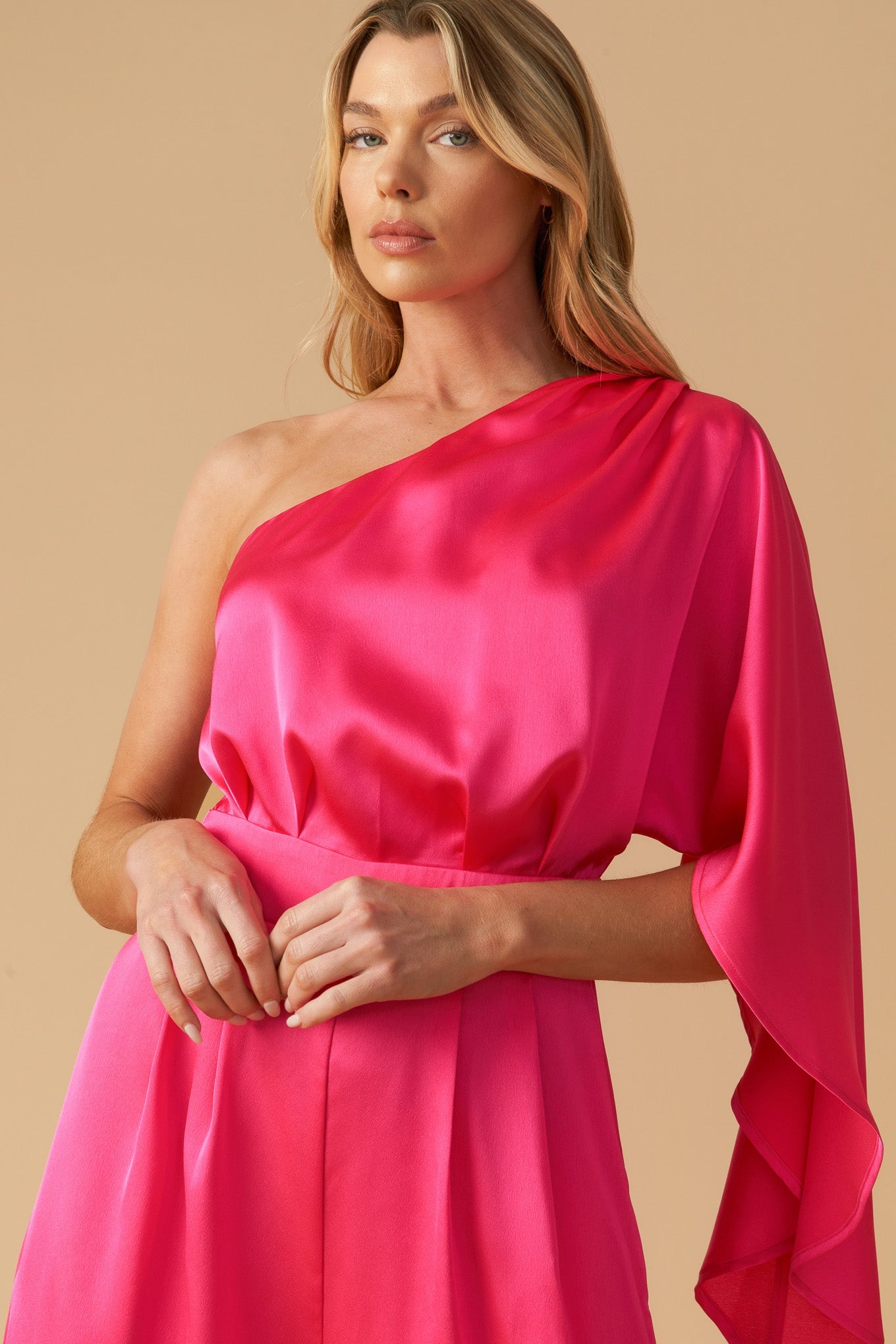 DOWN MEMORY LANE WOVEN SATIN JUMPSUIT - MaraFormigone