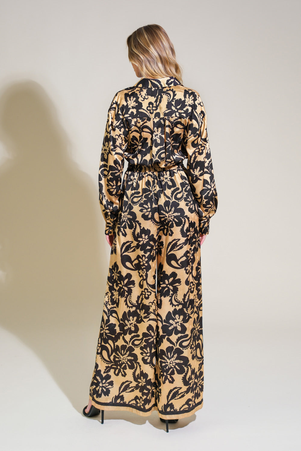 MIDNIGHT OASIS WOVEN JUMPSUIT - MaraFormigone