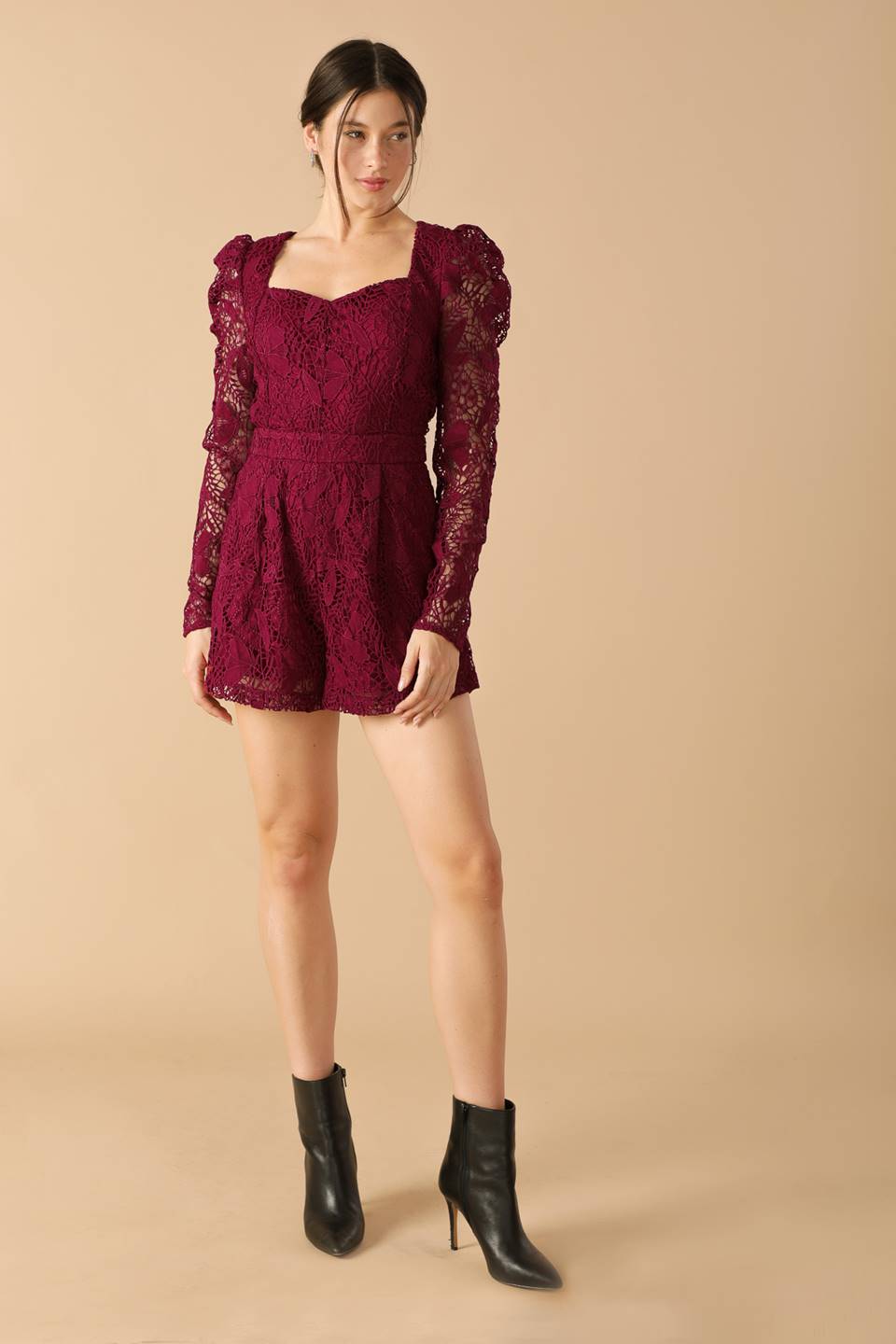 DAYS GO BY LACE WOVEN ROMPER - MaraFormigone