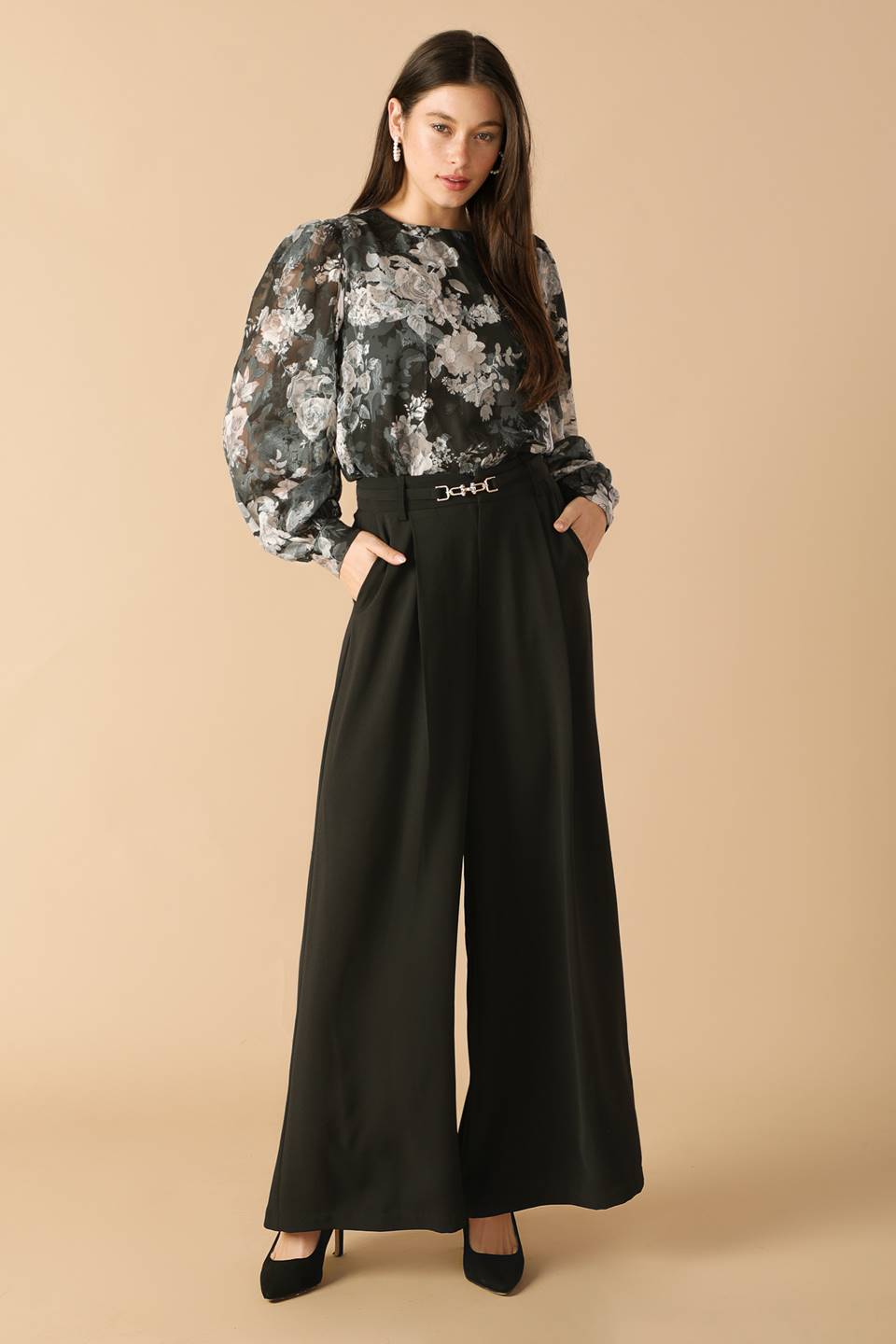 PANTALONES TEJIDOS NEGROS SWEET HARMONY