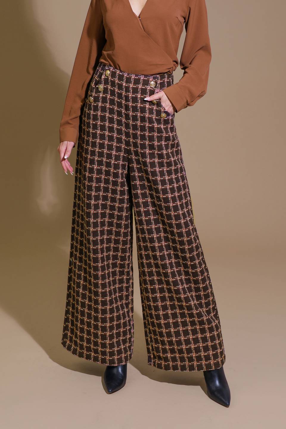 SHOW YOU OFF TWEED PANTS - MaraFormigone