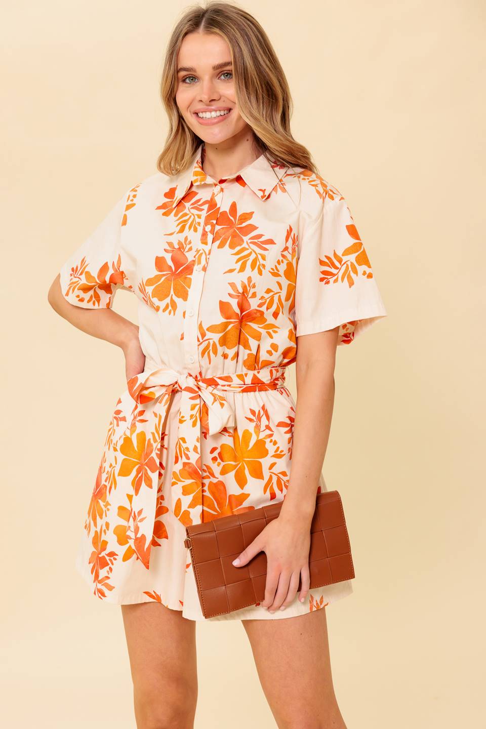 SOUTHERNMOST CHARM WOVEN ROMPER - MaraFormigone