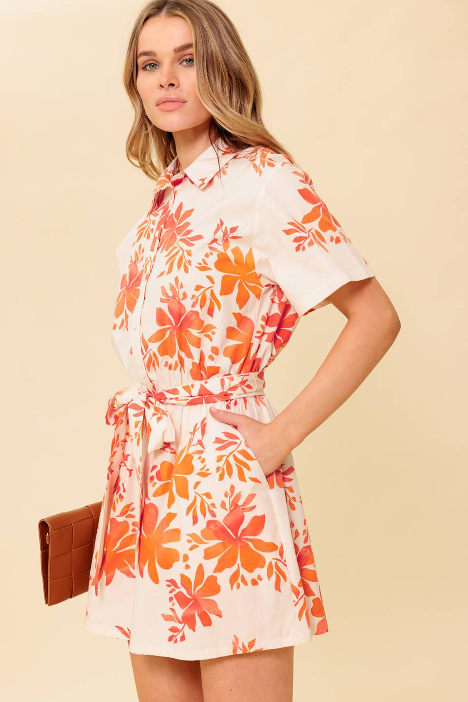 SOUTHERNMOST CHARM WOVEN ROMPER - MaraFormigone