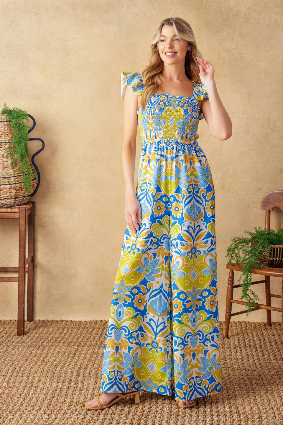 NO NEED TO WORRY WOVEN JUMPSUIT - MaraFormigone