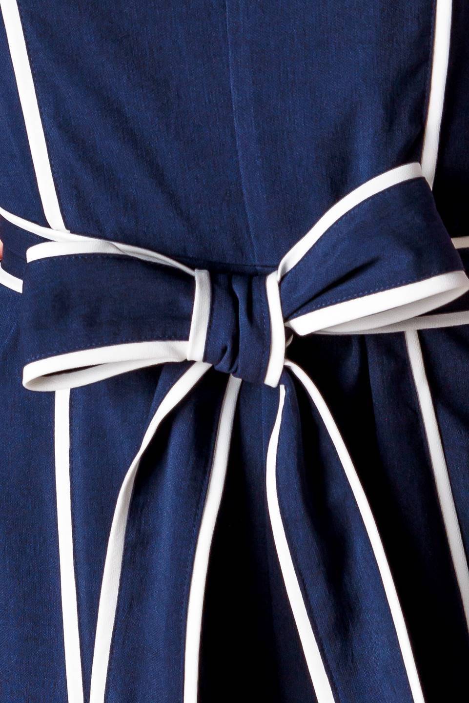 LAYTON NAVY WOVEN MAXI DRESS - MaraFormigone