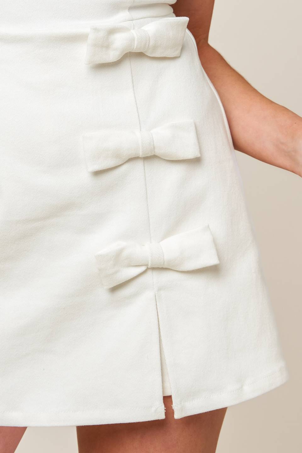 OPEN MINDED DENIM WOVEN SKORT ROMPER - MaraFormigone